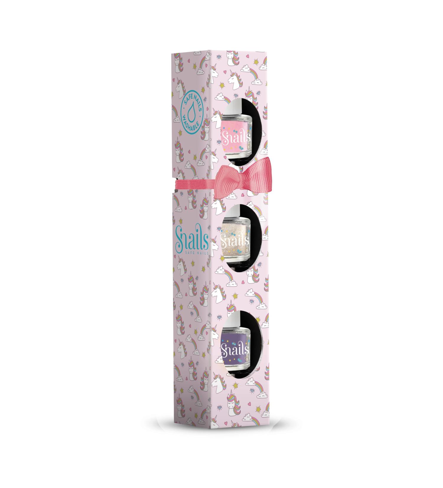 Snails 510072 Children's Nail Polish Gift Set - Mini Unicorn 3x7ml | Water-Based Washable Vegan & Harmless - Buy Online on GoSupps.com