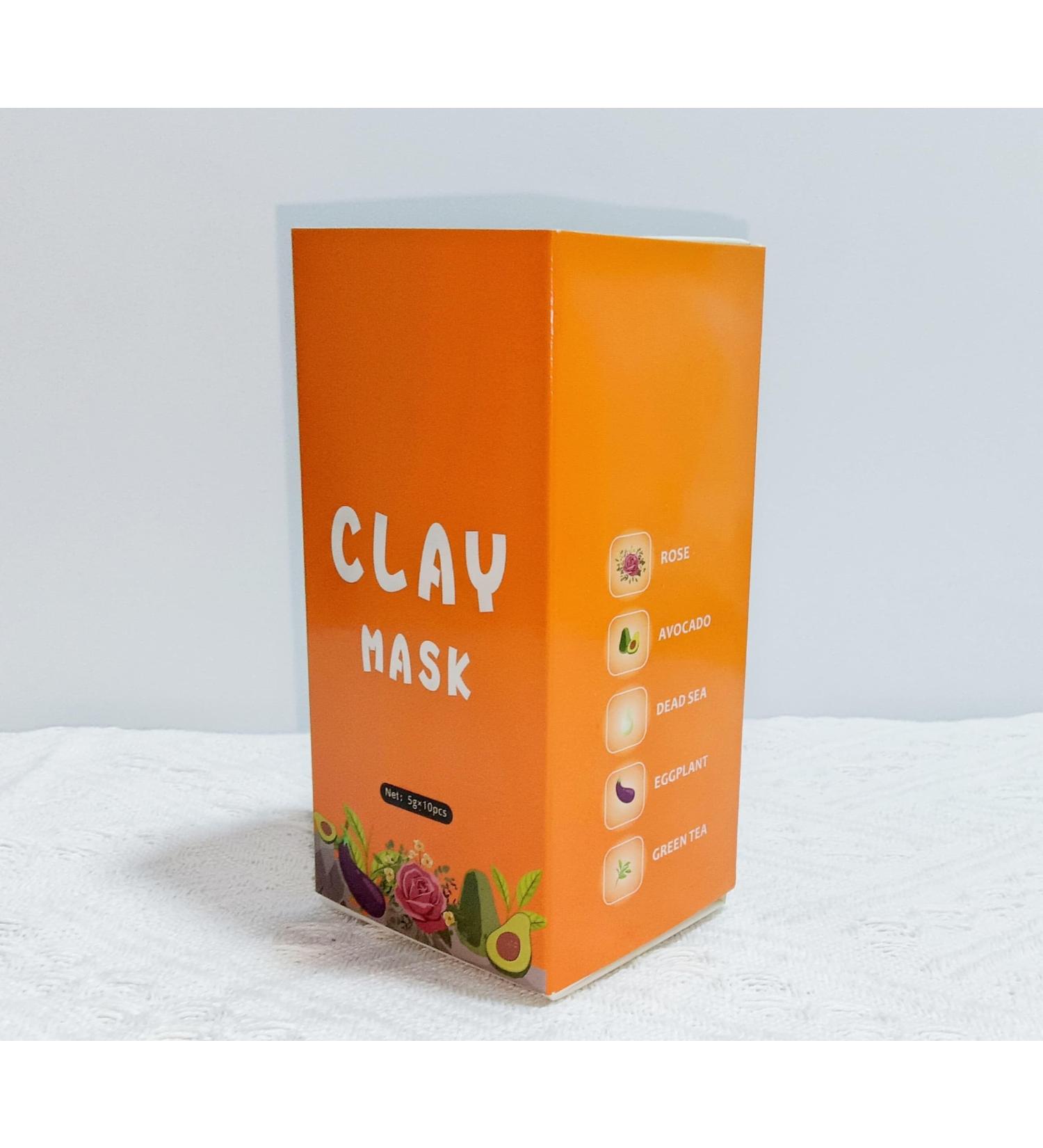 Premium Natural Mineral-Rich Clay Mask Set - 20 Capsules | Rose Dead Sea Green Tea Avocado | Travel-Friendly Facial & Skin Care for Men & Women - Buy Online on GoSupps.com