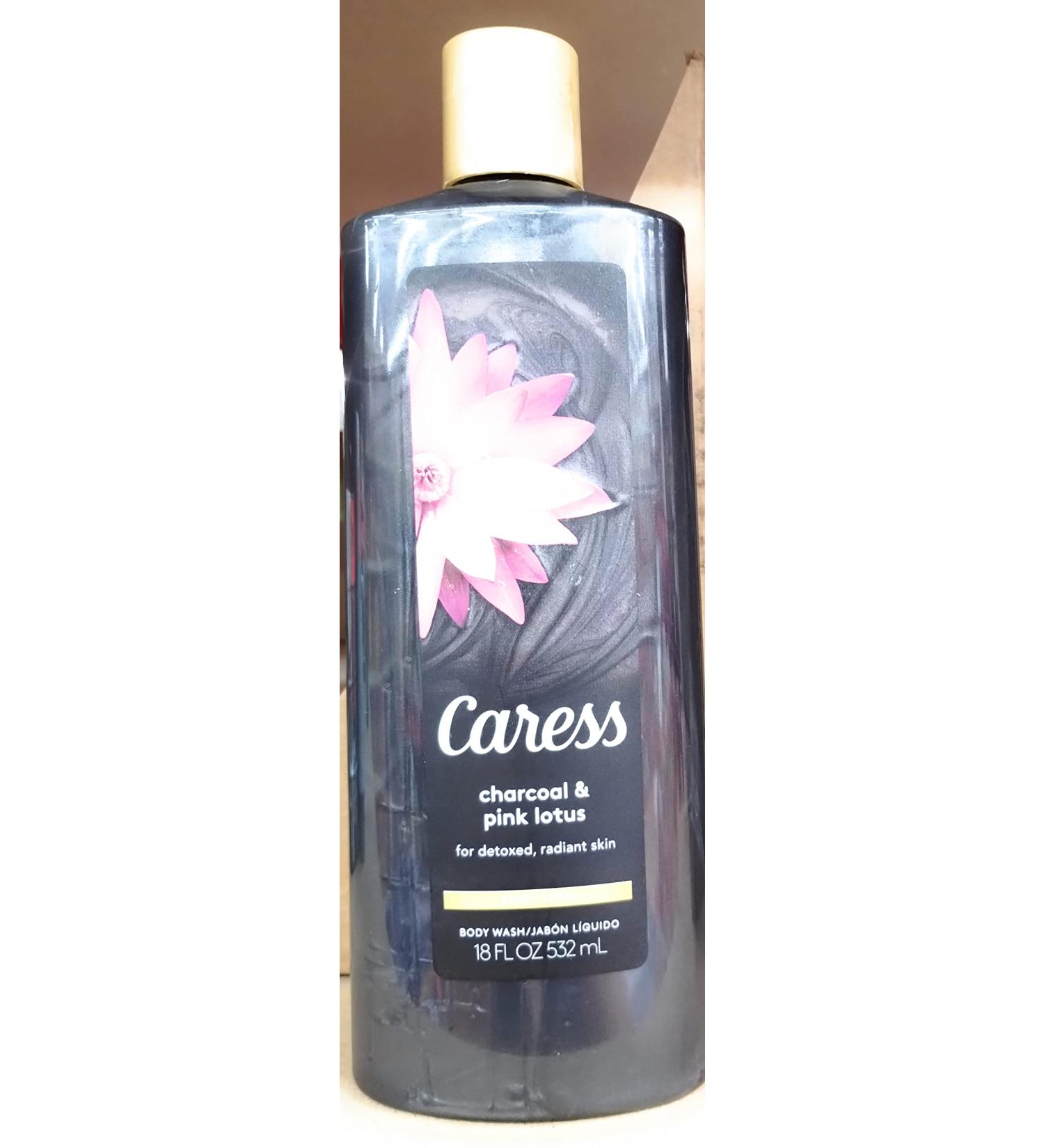 Caress Charcoal & Pink Lotus Body Wash 18 oz