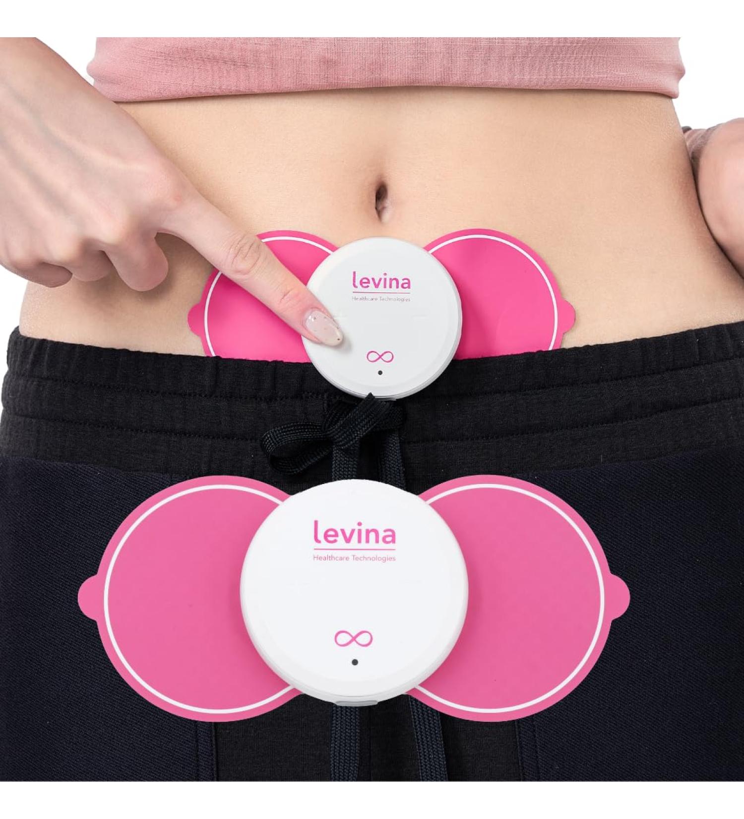 Levina Menstrual Relief Device - Wireless TENS Unit for Instant Cramp Relief & PMS | Rechargeable Biocompatible Electrode Pads - Natural & Drug-Free Solution (RS-38 - Buy Online on GoSupps.com