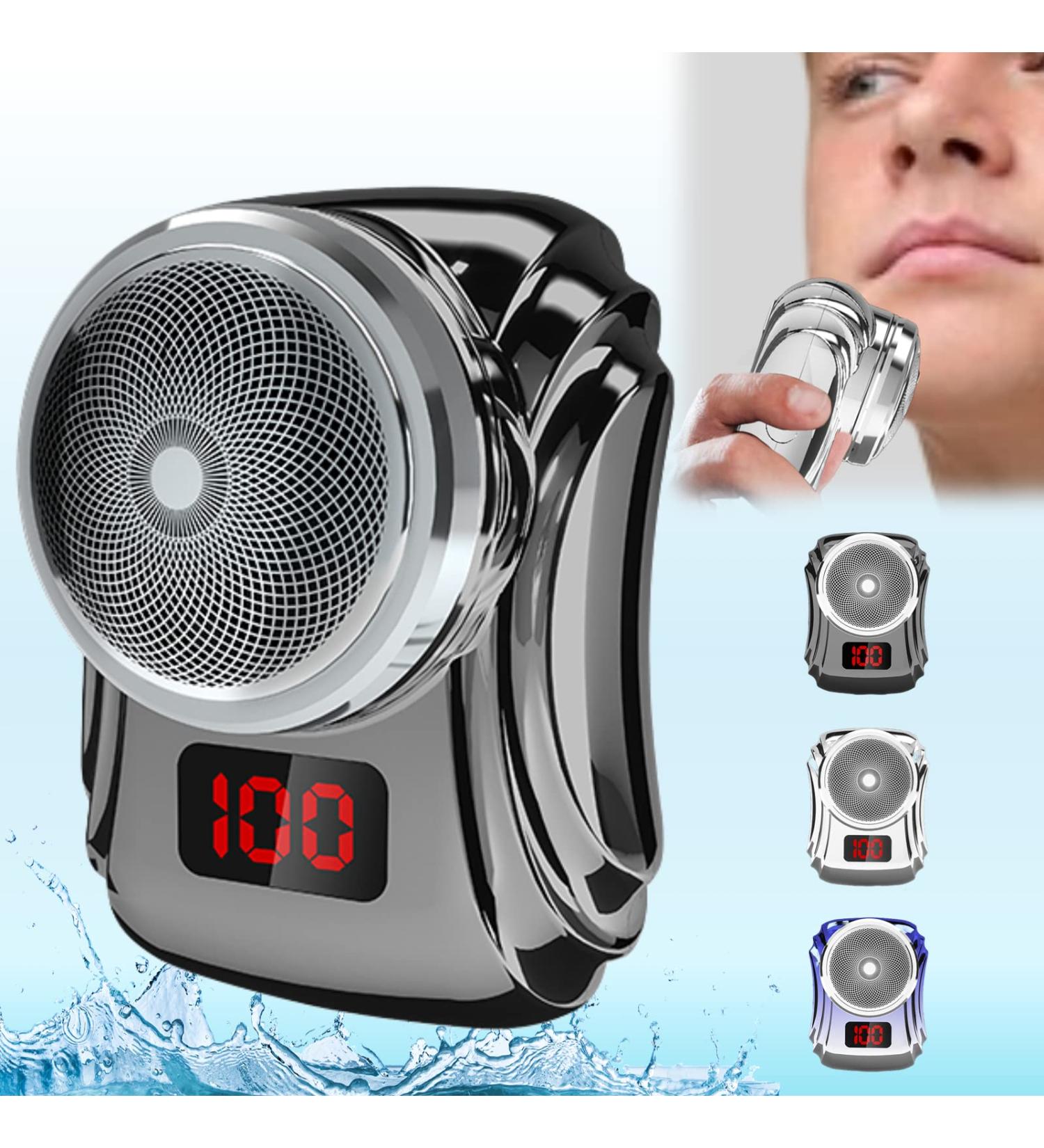 arVin Mini Electric Shaver - Portable Wet & Dry Face Razor for Men | USB C Rechargeable IPX7 Waterproof LED Display | Travel-Friendly - Buy Online on GoSupps.com