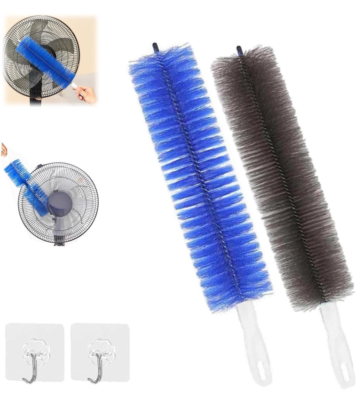 2Pcs Flexible Fan Dusting Brush(Non-Disassembly Cleaning) Bendable Dusting Brush for Electric Fan Multifunctional Cleaning Brushes for Household Use - Buy Online on GoSupps.com