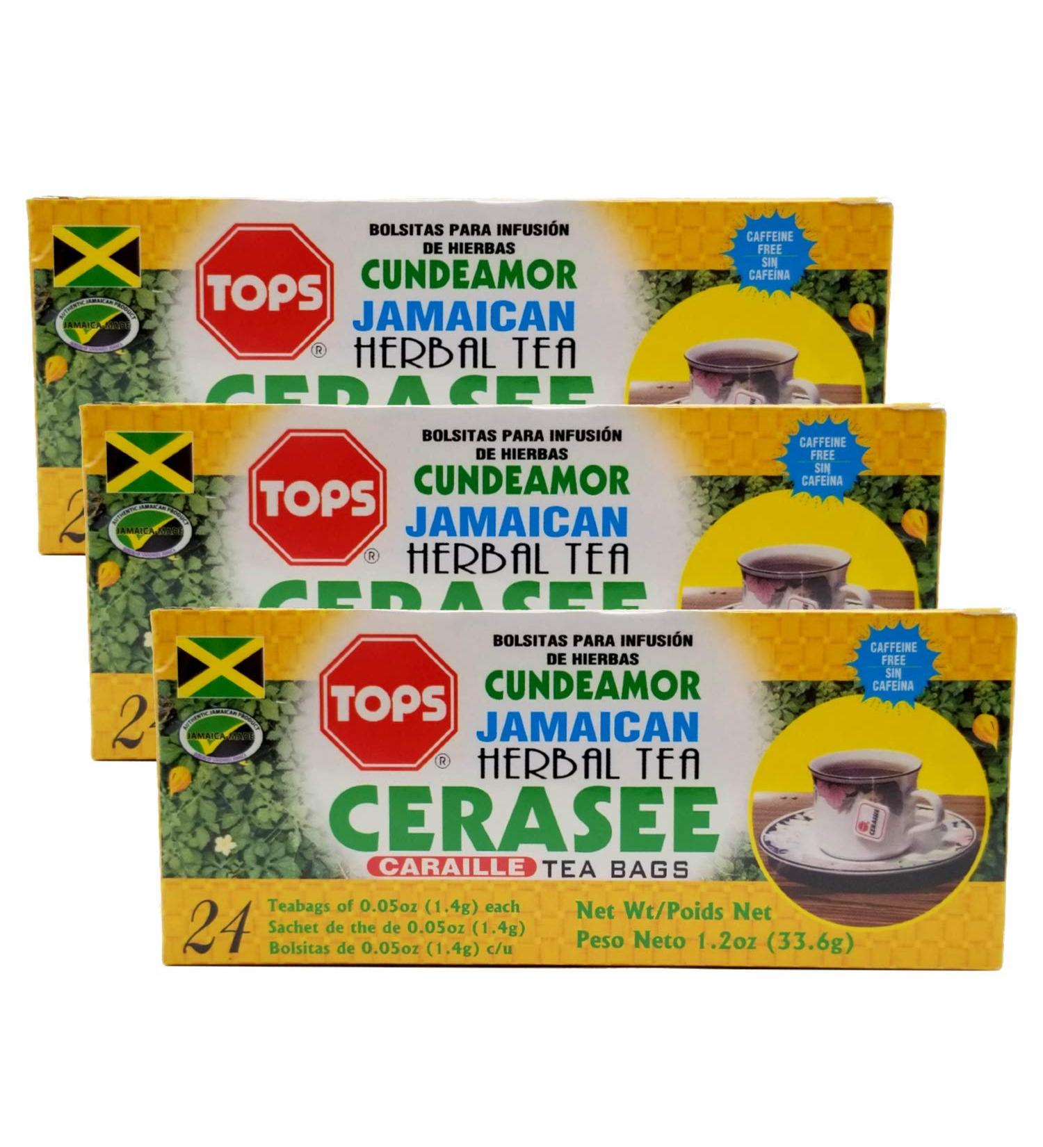 Tops Jamaican Cerasee Herbal Tea 33.6gr (24 Tea Bags) - Pack of 3 - Buy Online on GoSupps.com