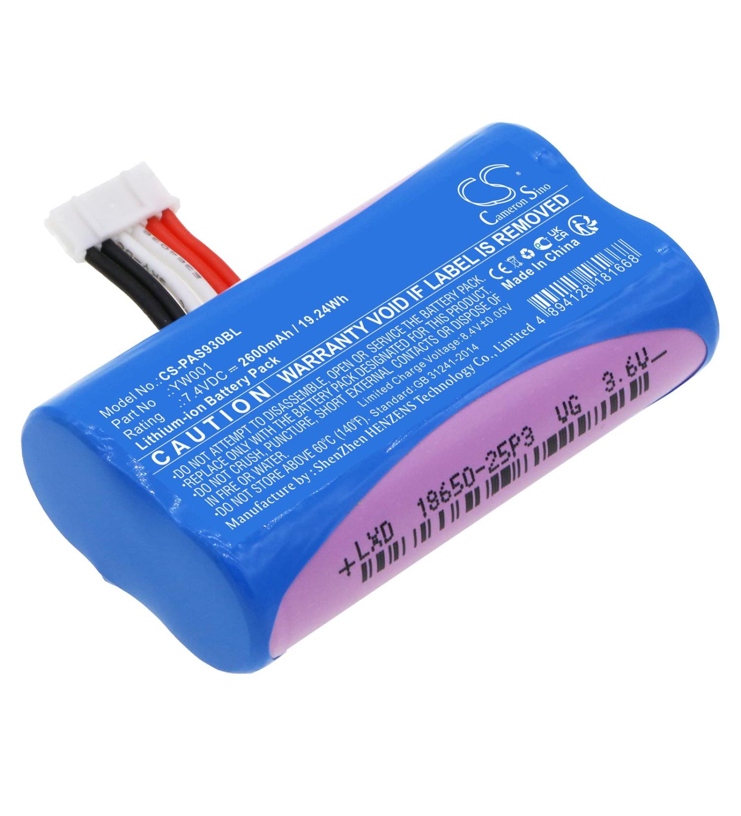 Buy 7.4V 2600mAh YW001 Battery Replacement for A930 A910 | Fast International Shipping - Buy Online on GoSupps.com