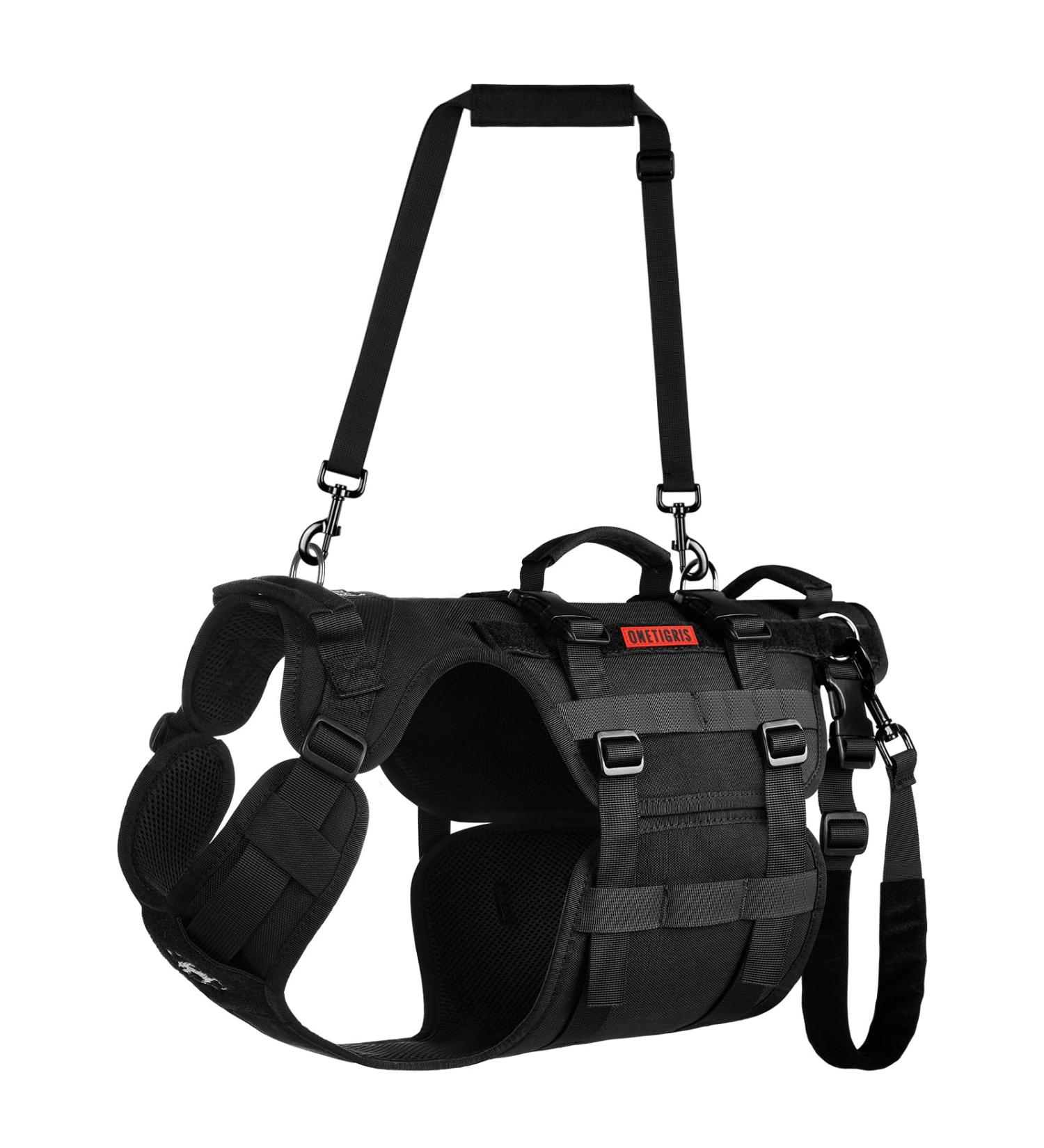 Oneigris Dog Harness & Invictus Support Dishes for Medium/Large Dogs - Adjustable & Safe with 3 Handles - Buy Online on GoSupps.com