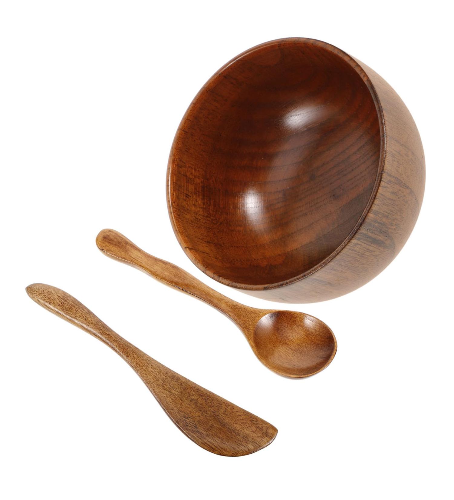 OUNONA Bol Pour Masque Facial En Bois Spatule Et Cuill re Pour M langer Masques Maison Et Salon De Beaut Accessoire Beaut Pour Soins Du Visage - Buy Online on GoSupps.com