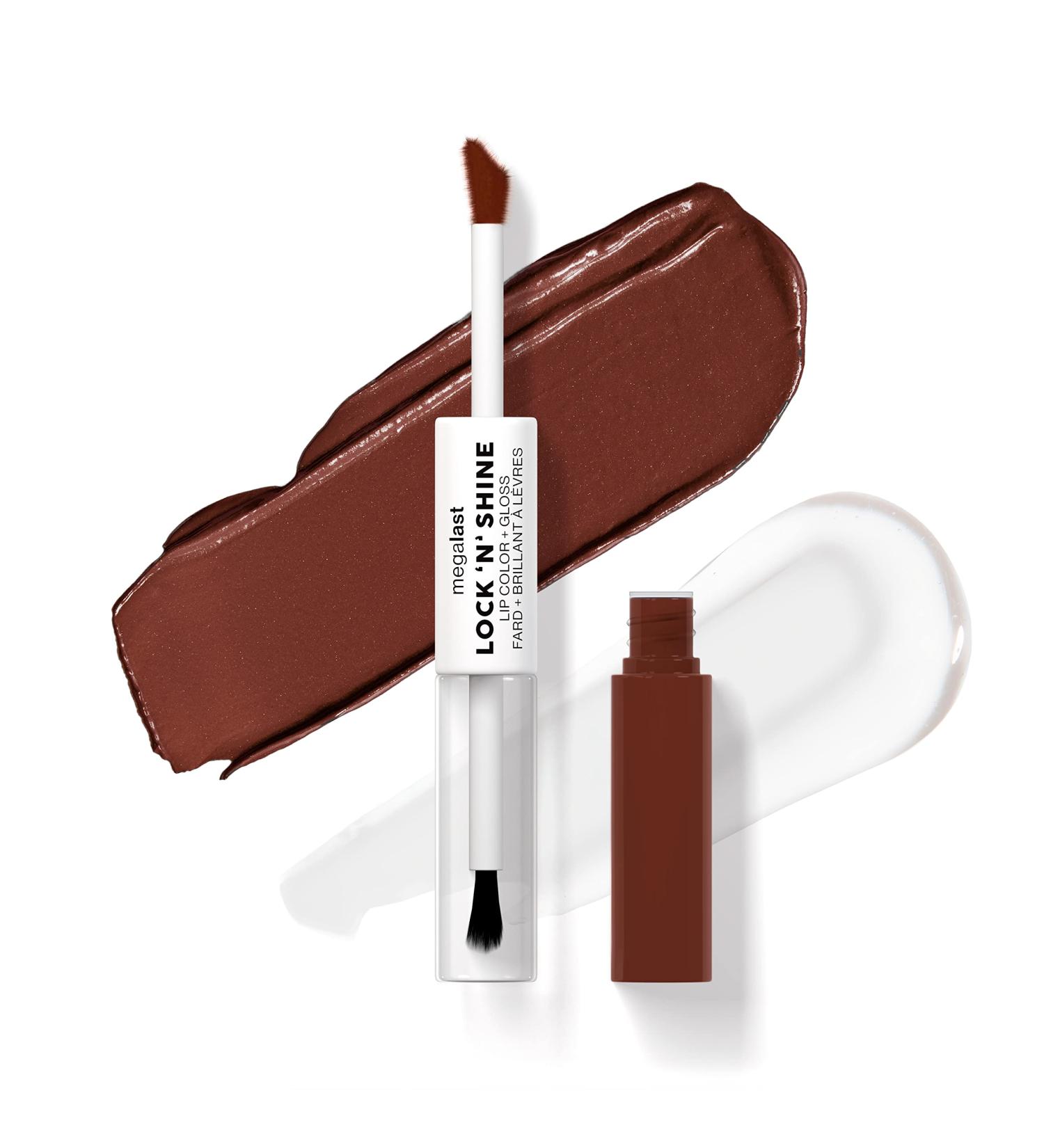 Wet n Wild Megalast Lock n' Shine Dual-Ended Lip Color & Clear Gloss - Affogato Dreams - Buy Online on GoSupps.com