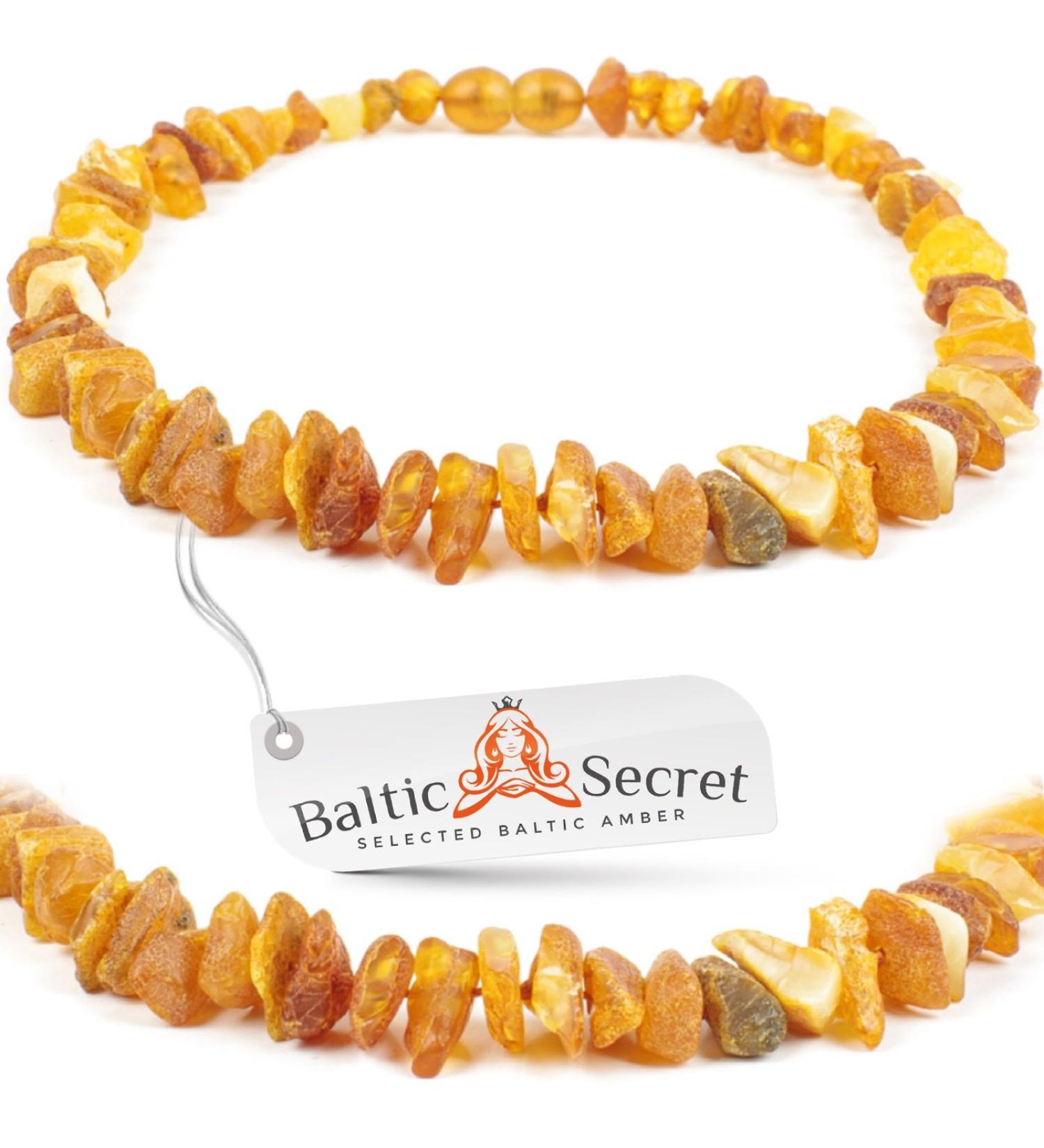 Bank Chain Dog Amber Collar for Dogs & Cats - Natural Amber Neck Band for Large & Small Dogs (56 cm) - Buy Online on GoSupps.com