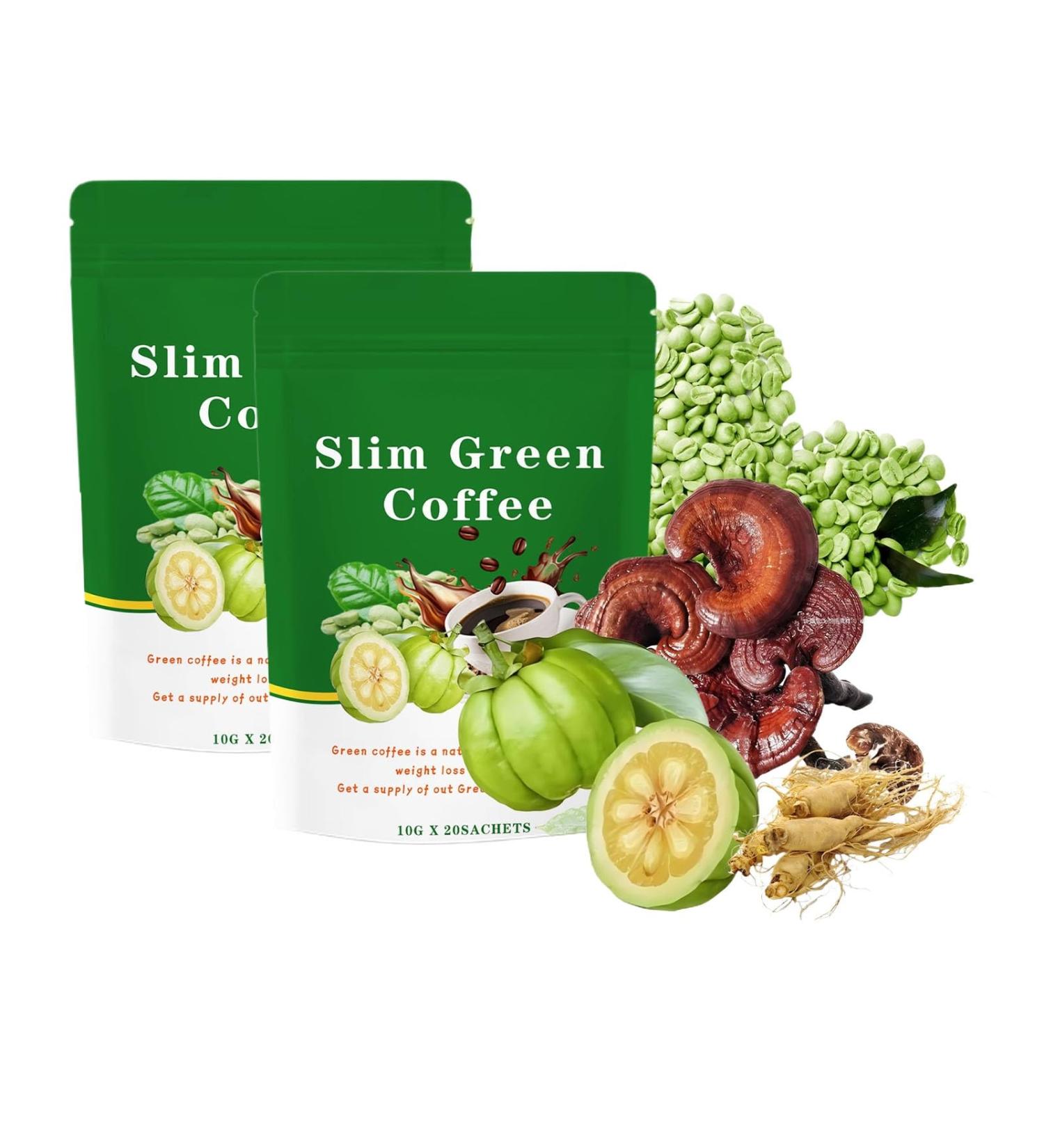 Caf Minceur Instantan Naturel Aux Herbes - Caf Br leur De Graisses For La Perte De Poids Sans Sucre Et Dissolution Rapide(2PC) - Buy Online on GoSupps.com