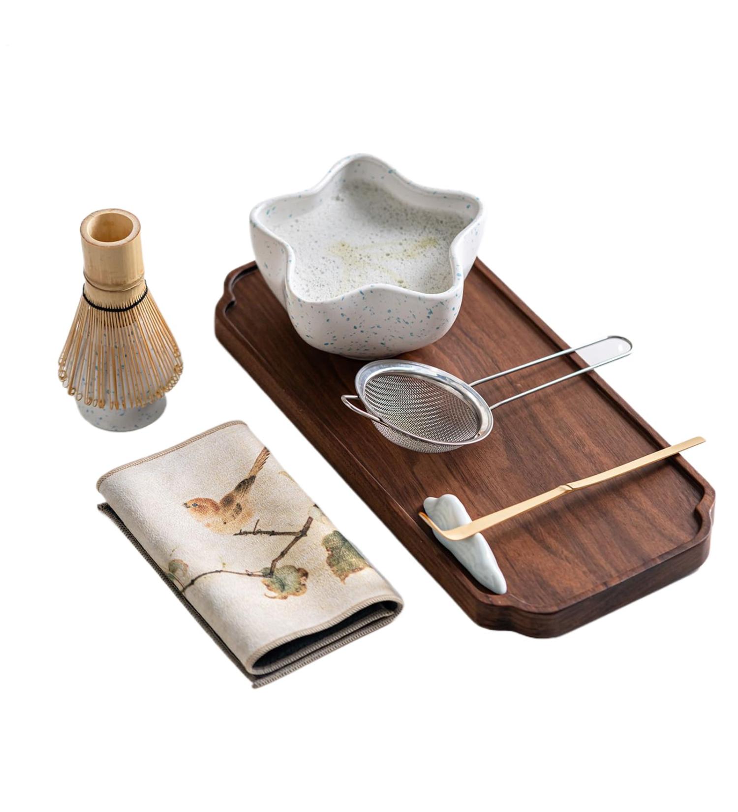 G n rique Matcha Set | Kit Matcha Traditionnel pour C r monie | Outils Th C r moniels Ustensiles Traditionnels | pour D tente M ditation Yoga Domicile Rassemblement - Buy Online on GoSupps.com
