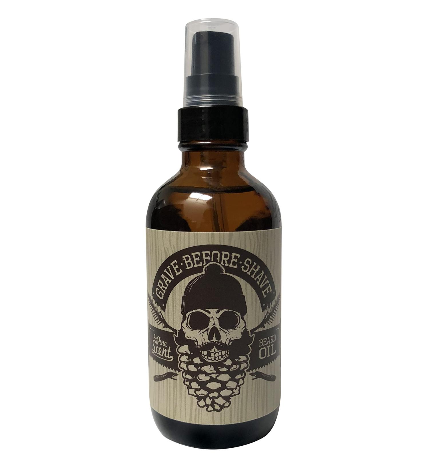 Grave Before Shave Pine/Cedar Wood Beard Oil 4oz - Premium Grooming for Men | Best Beard Care Online - Buy Online on GoSupps.com