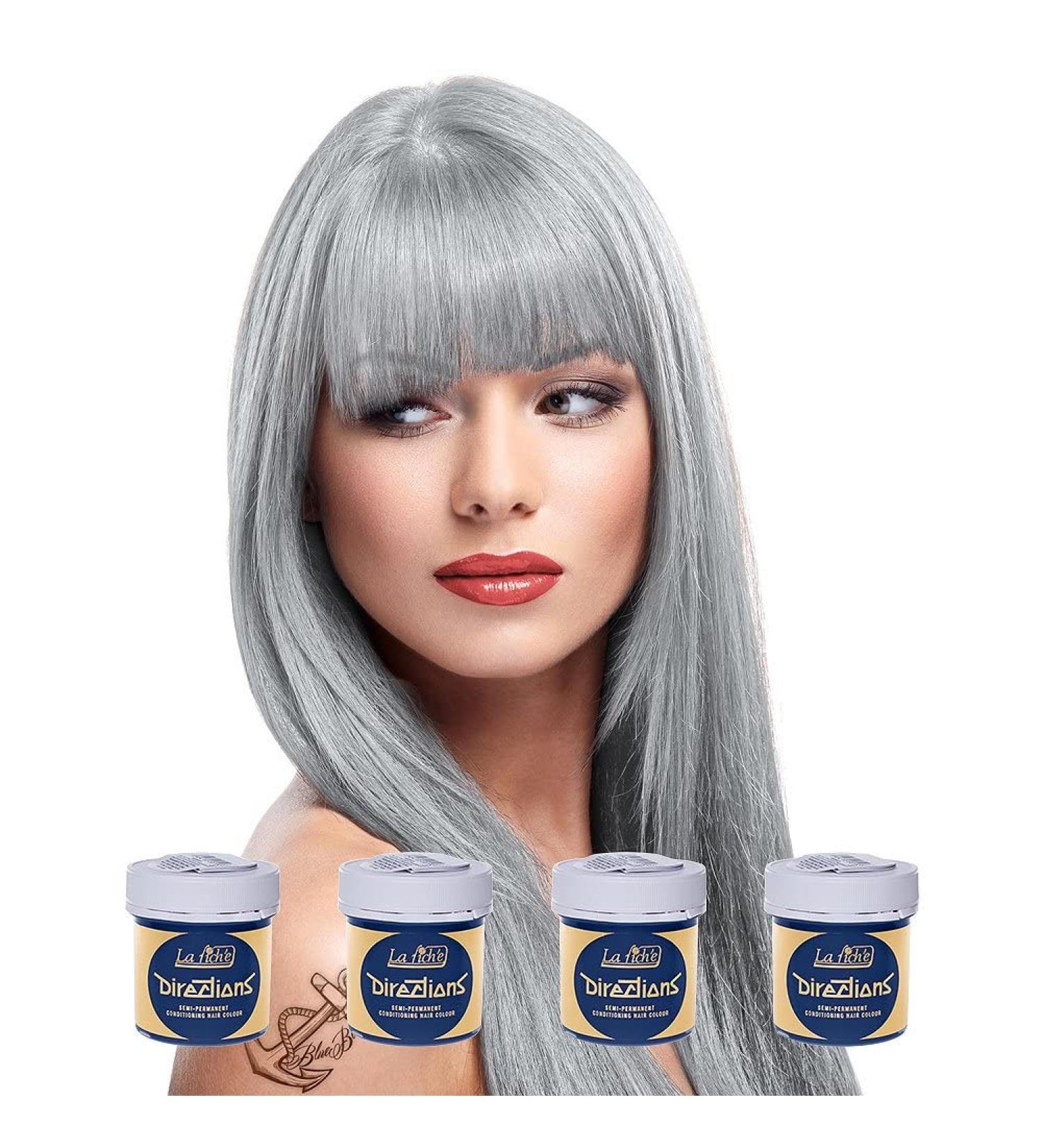 Buy La Riche Directions Semi-Permanent Hair Color Tint 4-Pack - Silver for Bleached Hair | Fast International Shipping - Buy Online on GoSupps.com