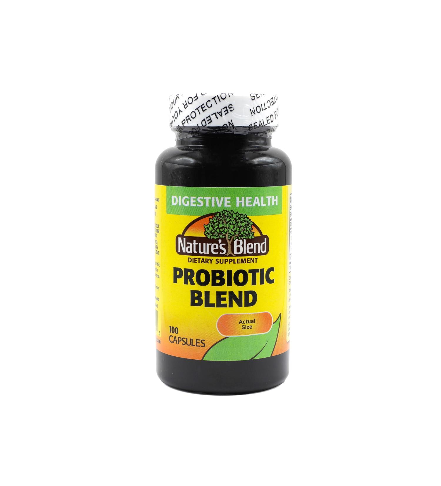 Nature's Blend Probiotic Blend 2 Million Cfu 100 Caps White