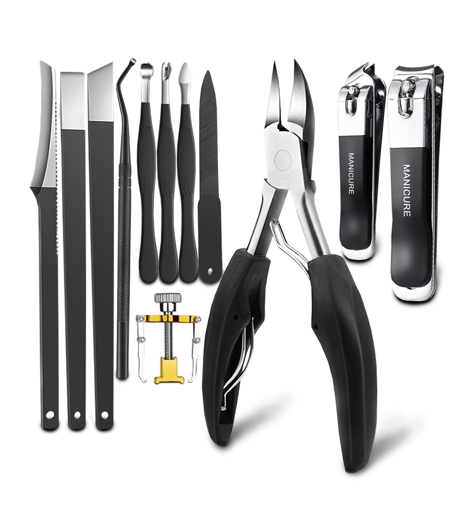 Ingrown Toenail Clipper & Pedicure Knife Kit | Effective Thick Nail Treatment & Correction - Buy Online on GoSupps.com