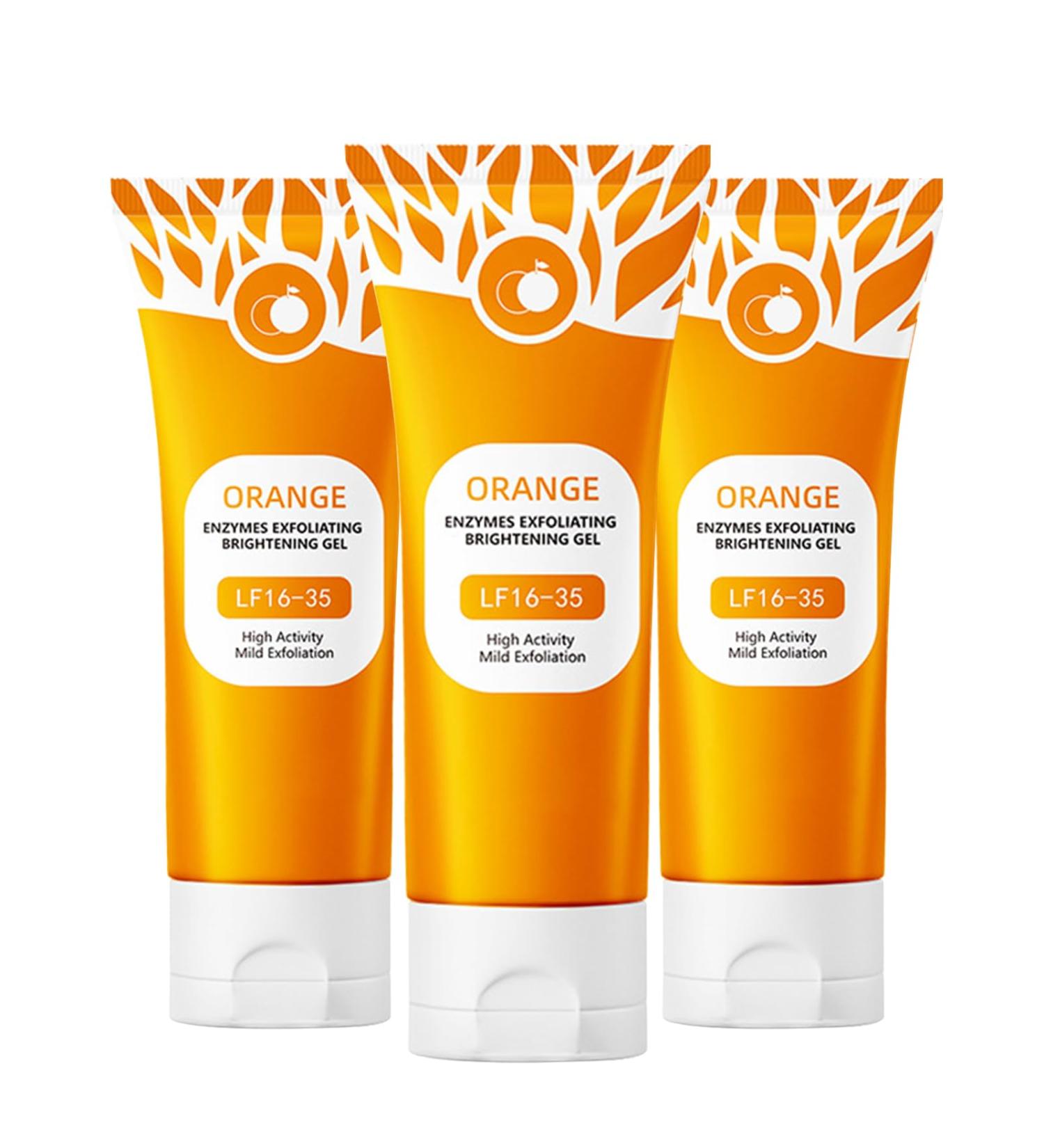 Qixfyze Orange Exfoliating Gel Lf 16-35 2025 Gentle and Effective Scrub for Radiant Skin Moisturizing Purifying Exfoliating Gel with Orange Enzymes Deep Cleanses and Moisturizes Face Body 3 pack - Buy Online on GoSupps.com