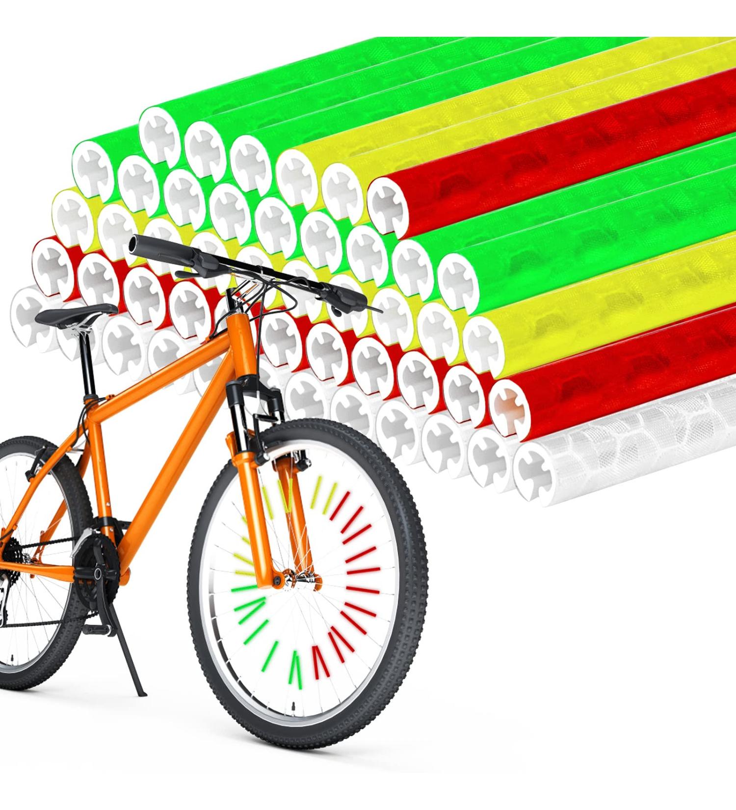 Inheming 48 PCS Bike Spoke Reflectors - Decorative Wheel Wraps for Kids Road & Mountain Bikes - Buy Online on GoSupps.com