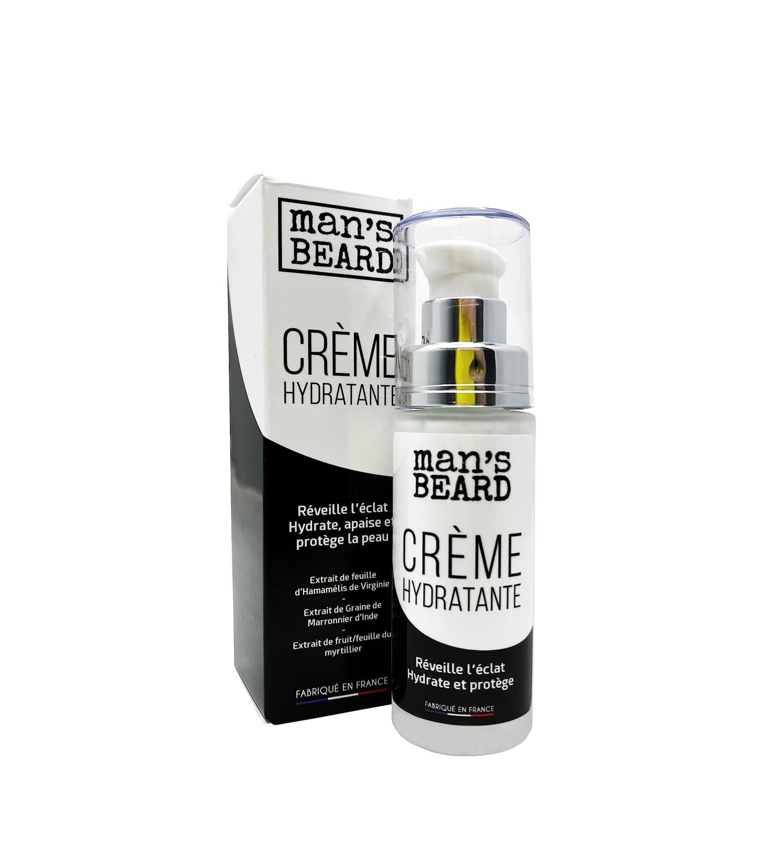 man's beard - Moisturizing cream - Ingredients of natural origin - 100% Made in France - Capacity: 30 ml - Buy Online on GoSupps.com