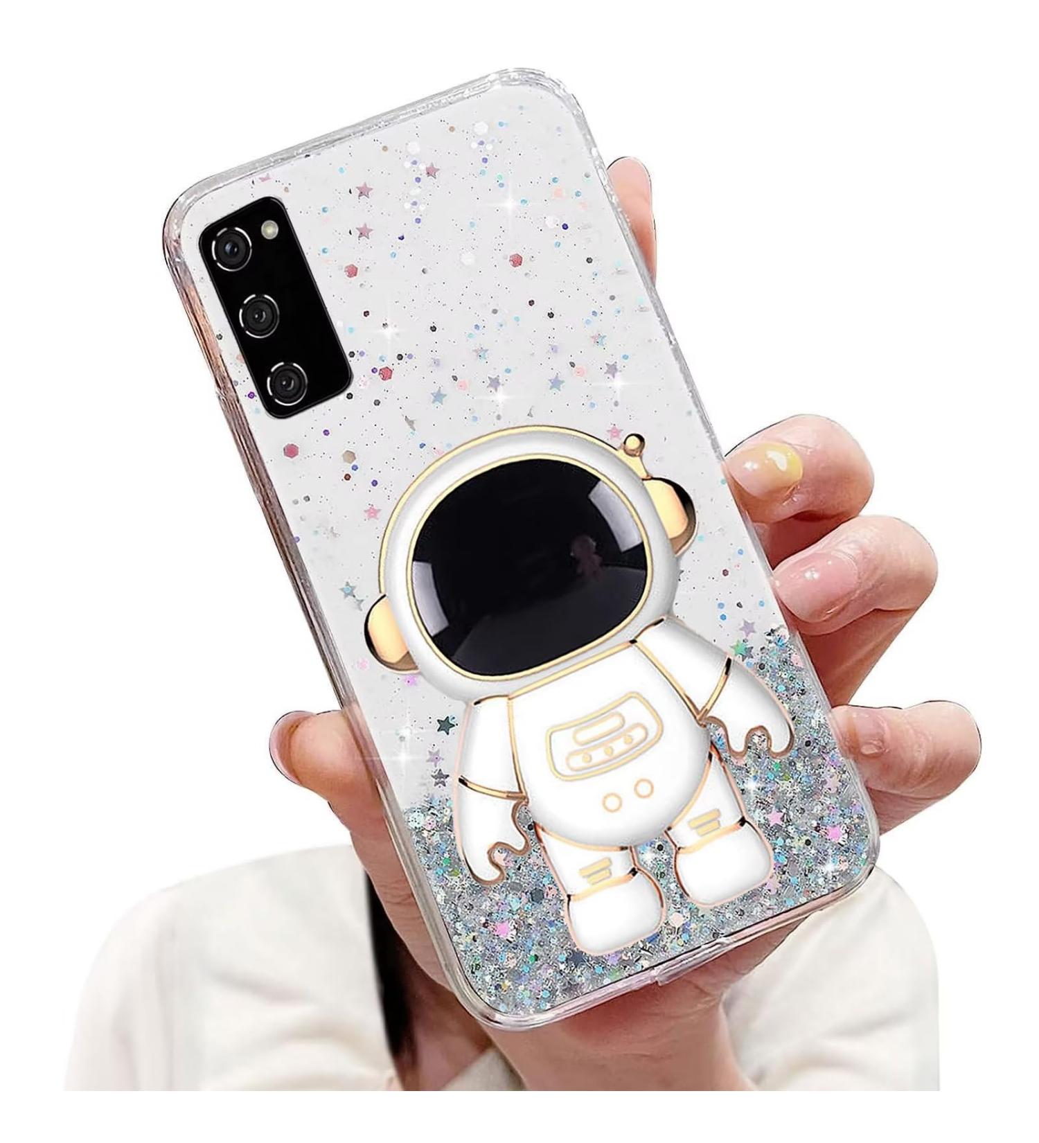 Shop Tivenfezk Nadoli for Samsung Galaxy A71 - Astronaut Glitter Soft Silicone Clear Case Cover - Buy Online on GoSupps.com