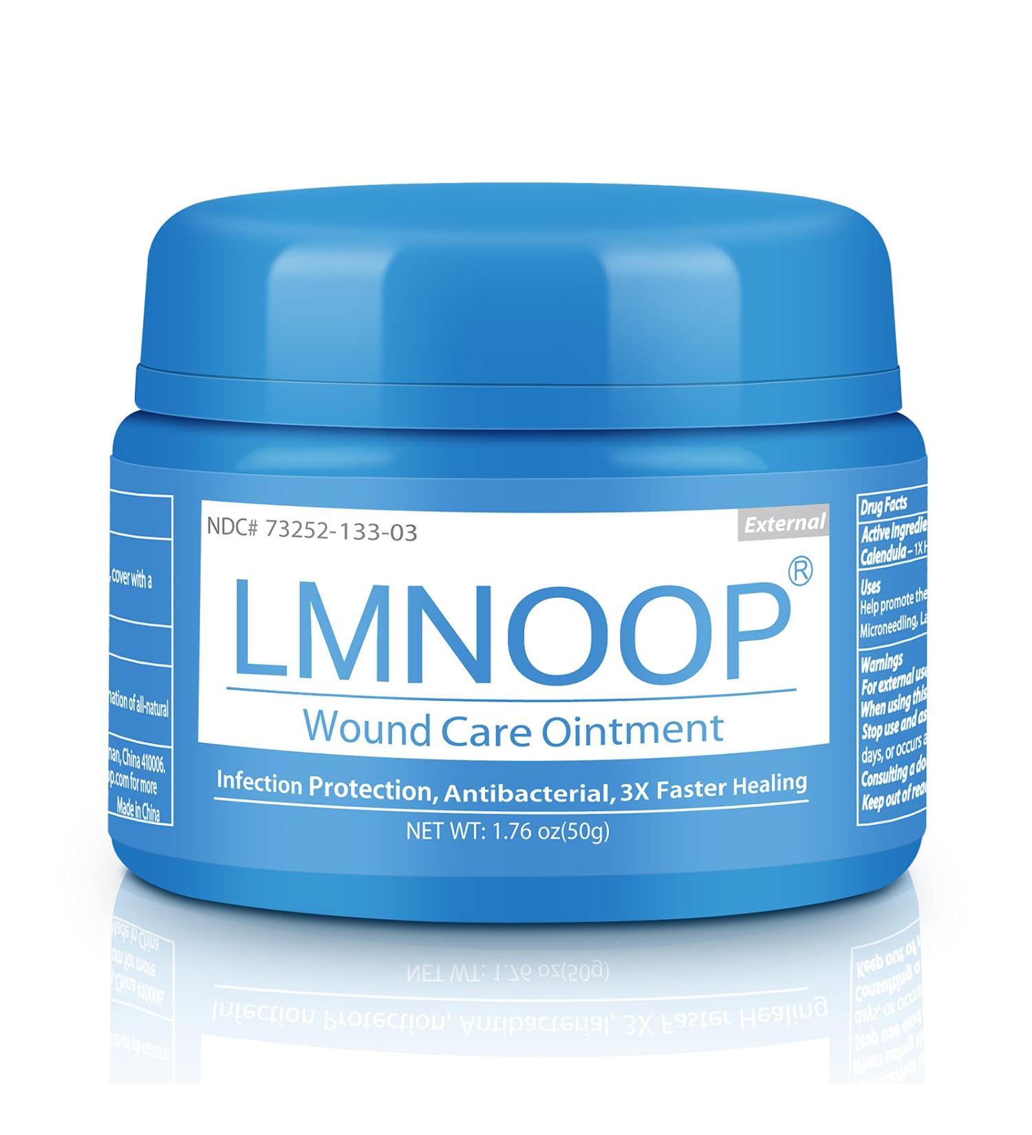LMNOOP Wound Healing Ointment 1.76oz - Chronic Wound Care for Ulcers, Burns, Cuts - Pain Relief & Anti-Infection Cream - Buy Online on GoSupps.com