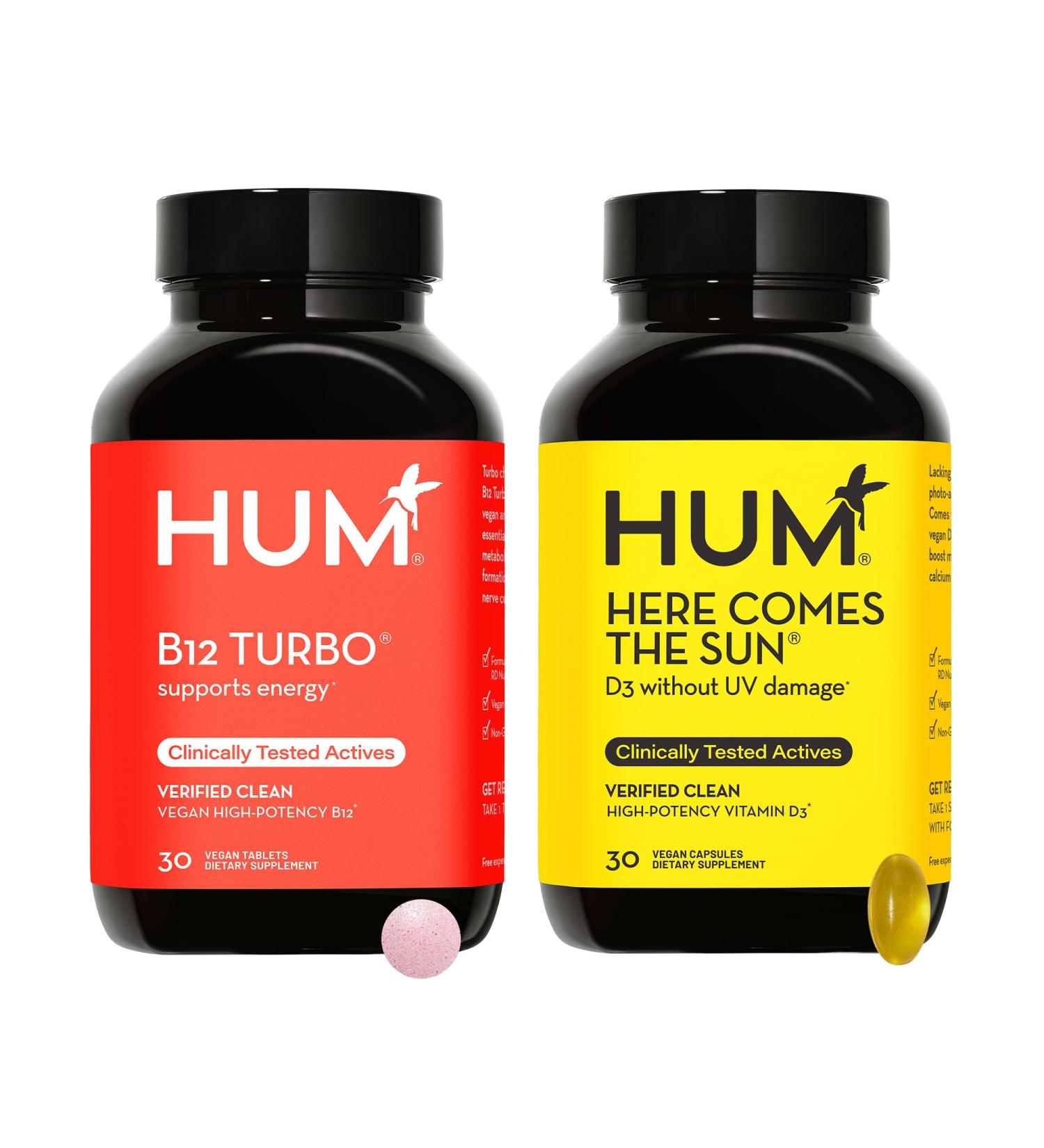 HUM B12 Turbo + Vitaman D3 from Nutriton: Heres Comes The Sun and B12 Turbo - Buy Online on GoSupps.com