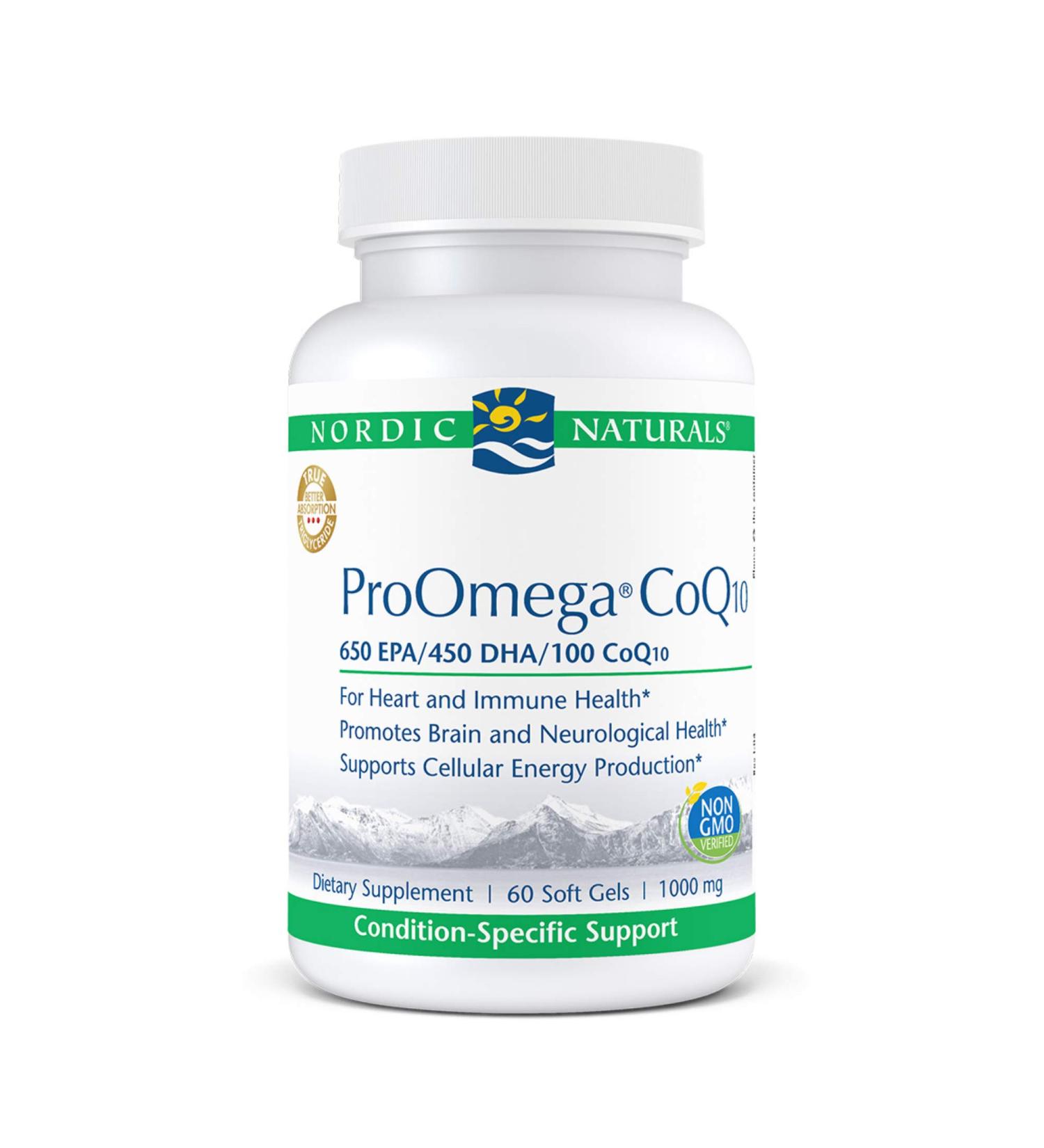 ProOmega CoQ10 1000mg - Premium 60 Softgels for Heart Health & Energy - Buy Internationally - Buy Online on GoSupps.com