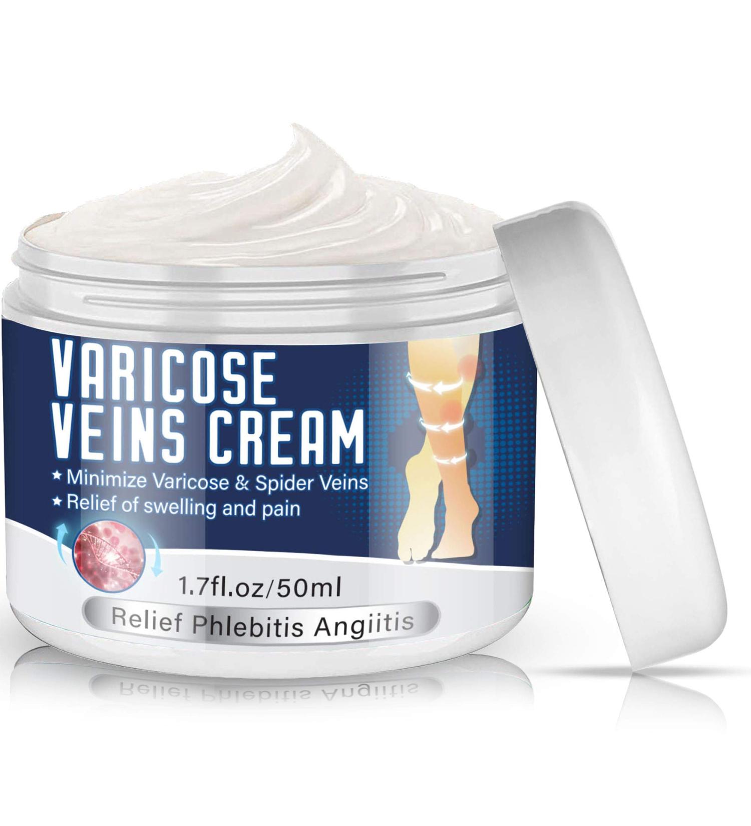 Varicose Veins Cream - Natural Treatment for Legs, Improve Blood Circulation, Strengthen Capillaries & Relieve Tired Legs - Buy Online on GoSupps.com