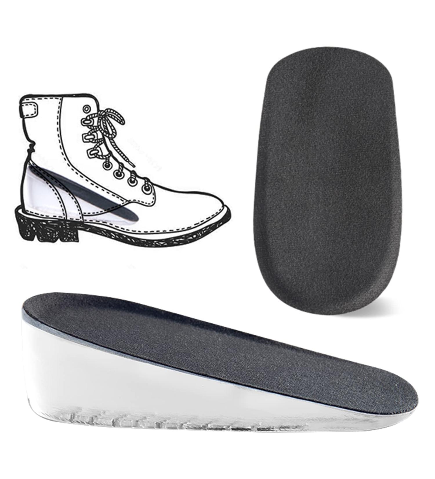 Increase Height Insoles - Self-Adhesive Invisible Shoe Inserts | 2cm Gel Heel Pillows for Shock Absorption - 1 Pair - Buy Online on GoSupps.com