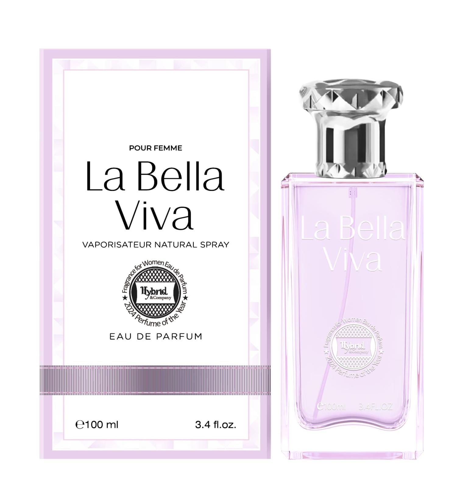Hybrid & Company Women La Bella Viva Happiness Pour Femme Eau De Parfum Vaporisateur Natural Spray 3.4 Fl Oz - Buy Online on GoSupps.com