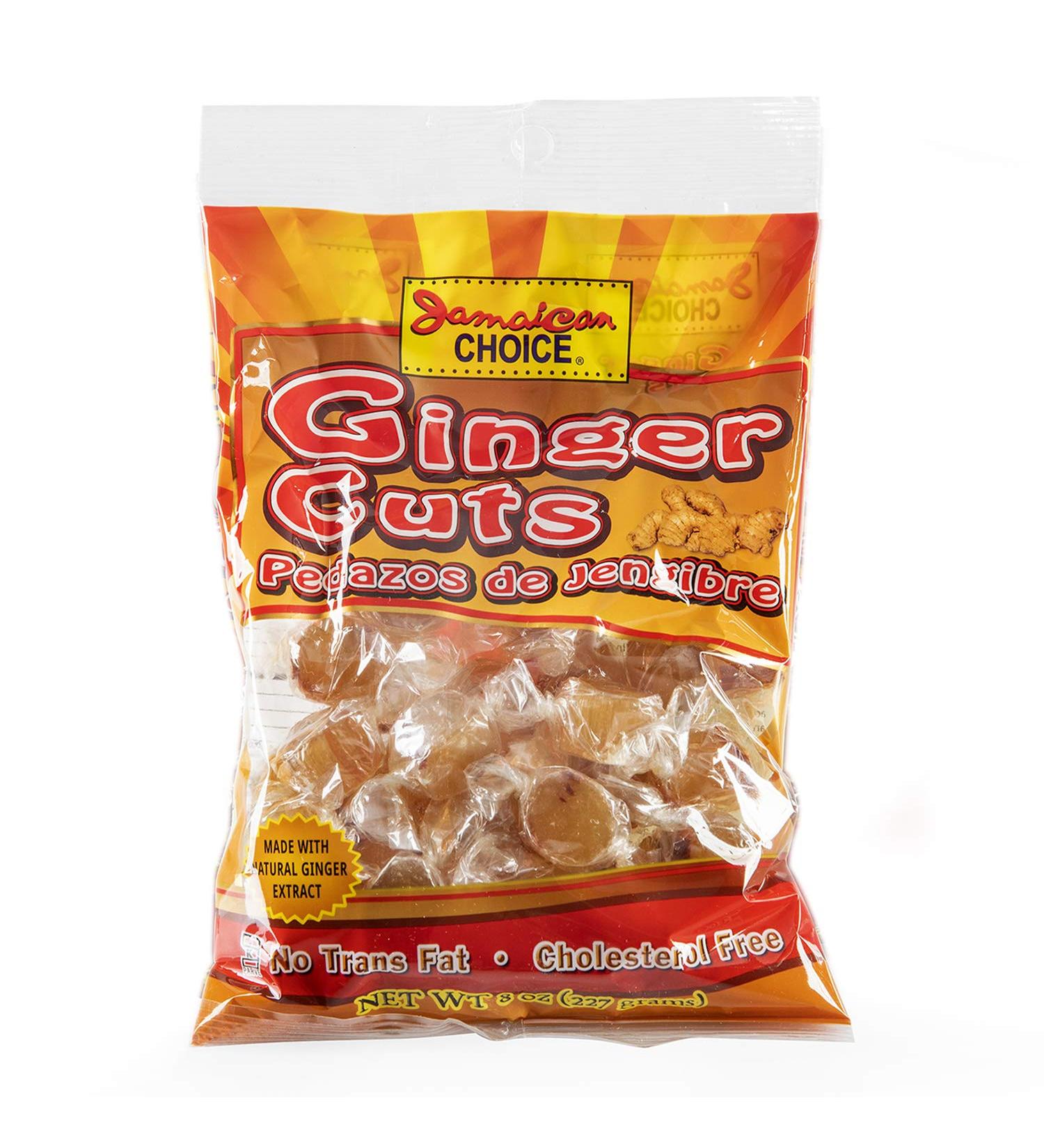 Jamaican Choice Ginger Cuts 100% Real Ginger Kosher | 8 Oz (3-Pack) - Buy Online on GoSupps.com