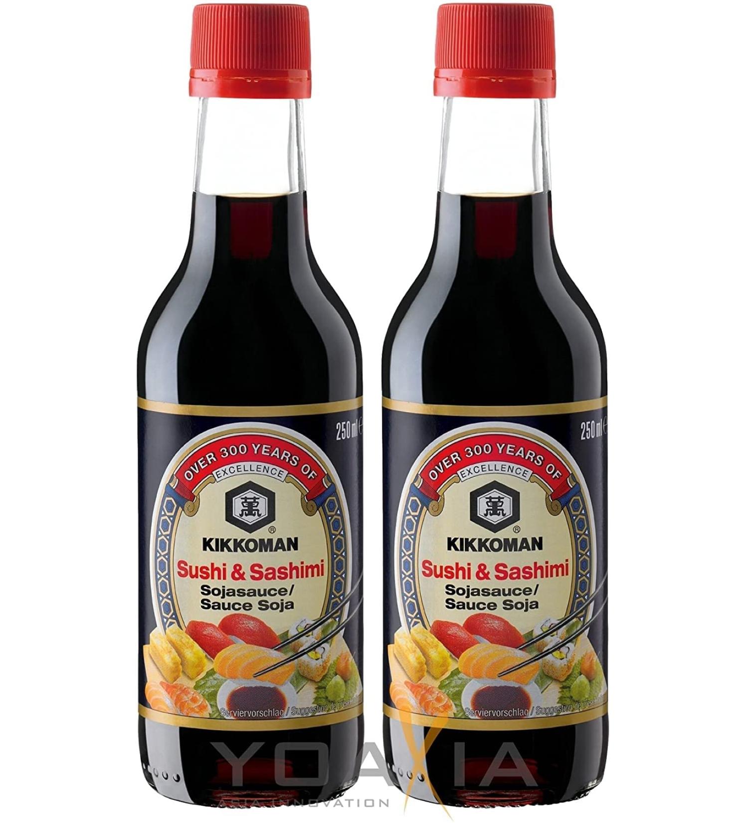 Kikkoman 2x 250ml KIKKOMAN sauce soja sushi & sashimi