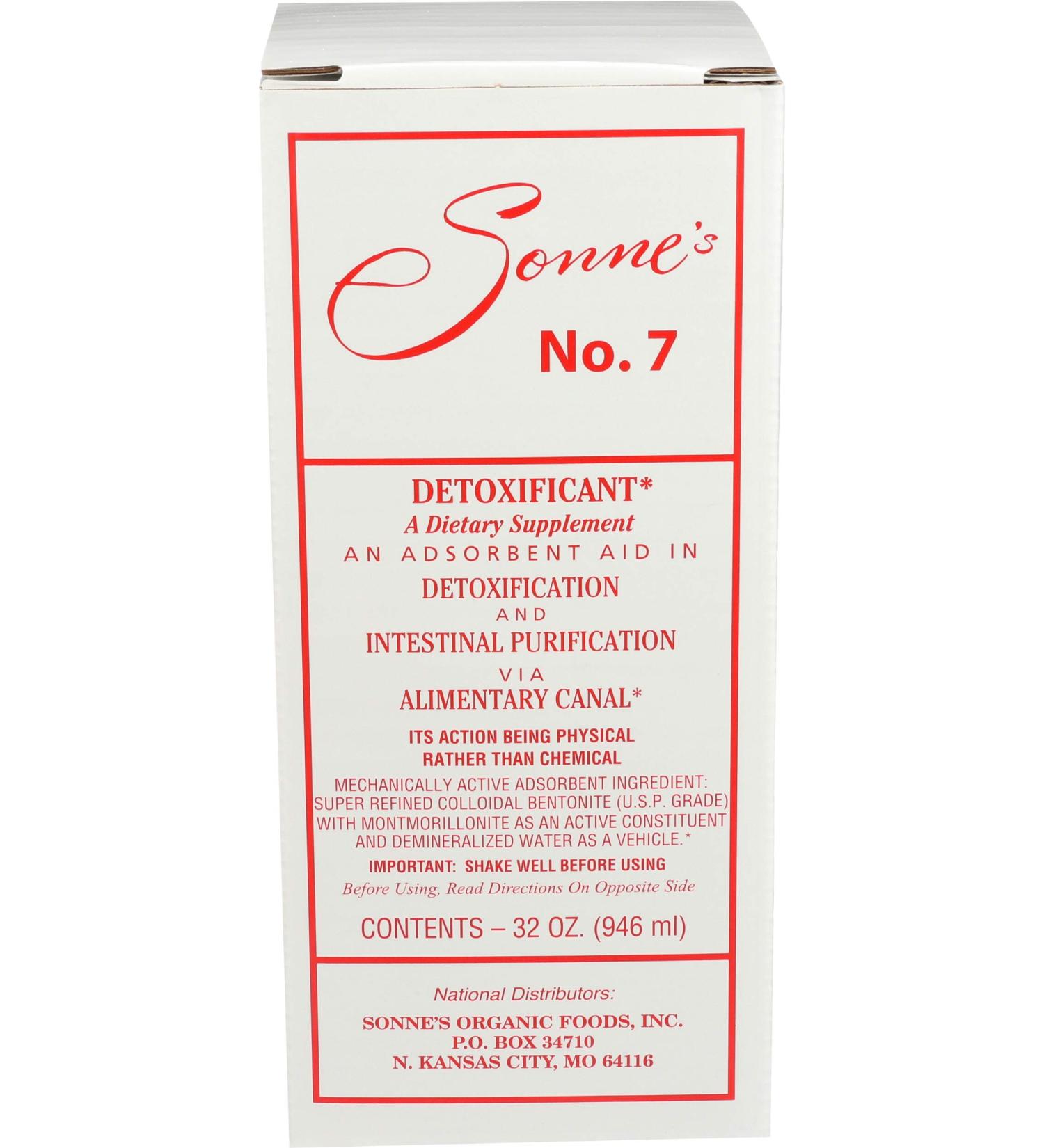 Sonne's No. 7 Detoxification Liquid - 32 fl oz | Organic Detox Supplement - Buy Online on GoSupps.com