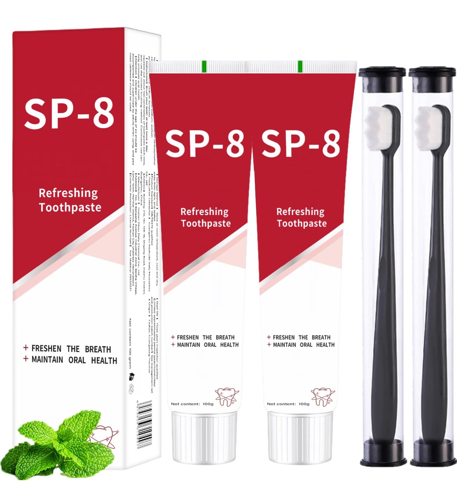 SP8 Probiotic Toothpaste - Ultra Whitening & Dental Care | International Shipping Available - Buy Online on GoSupps.com