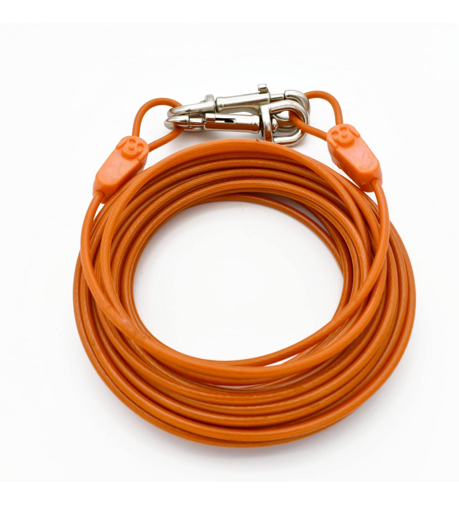 IntellileaSh 12.4m Mooring Cable for Dogs | Strong Safe Durable Tension Belts for Small Dogs up to 56.7 kg | Weather-Resistant Galvanized Aircraft Cables - Buy Online on GoSupps.com
