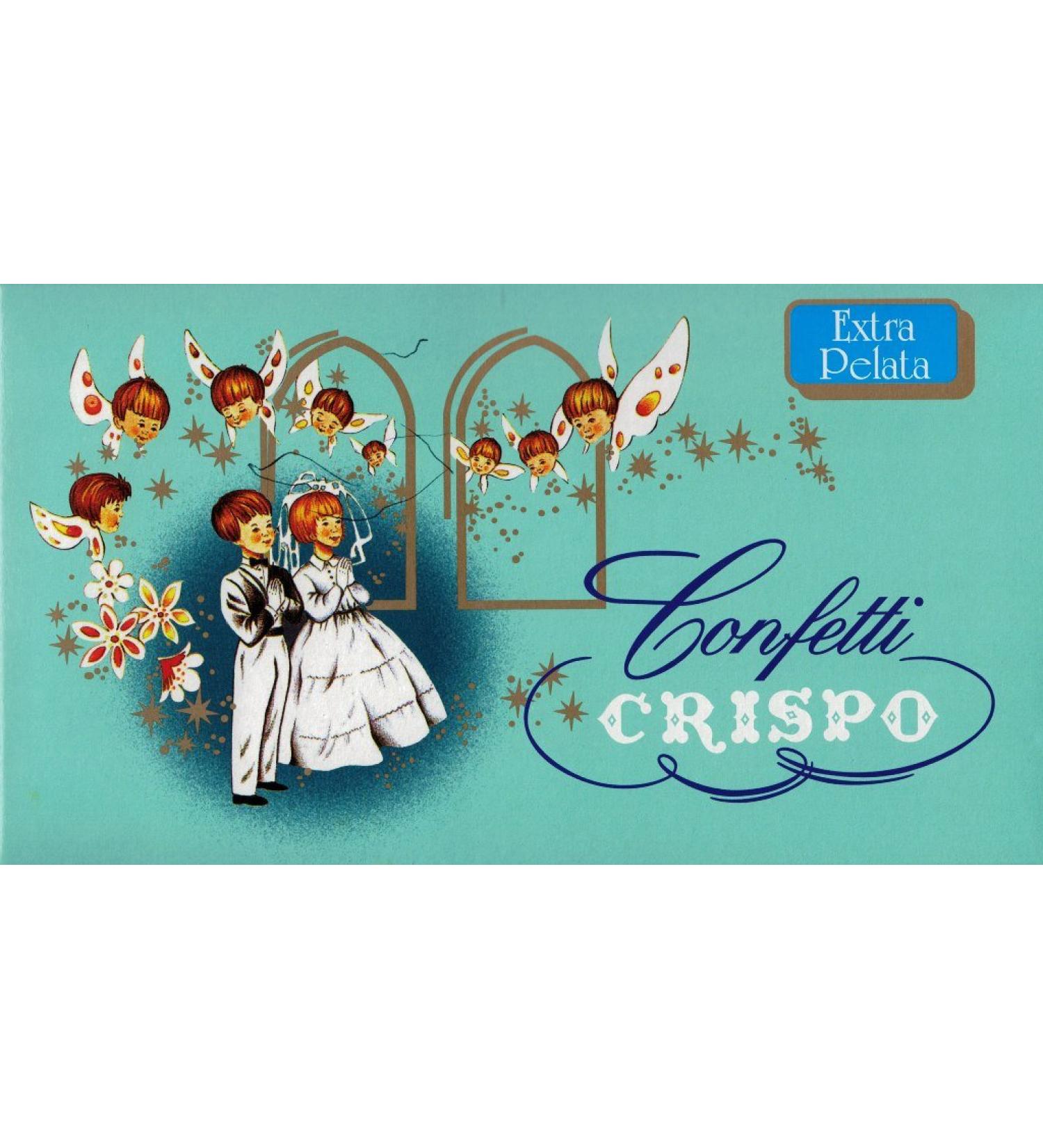 SENZA MARCA Crispo Extra Fur Almond Confetti Light Blue 1000g