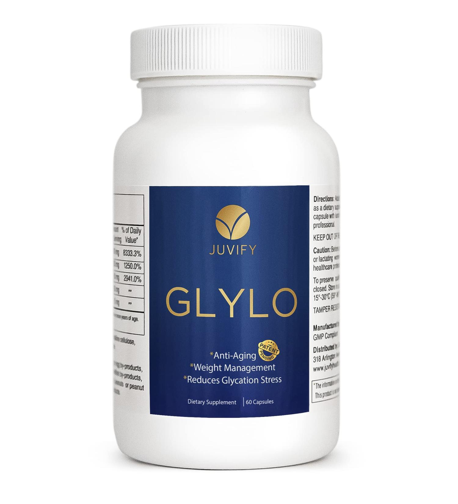 Glylo Healthy Aging & Weight Management Pill - Reduces Cravings & Menopause Weight - 60 Caps - Buy Online on GoSupps.com