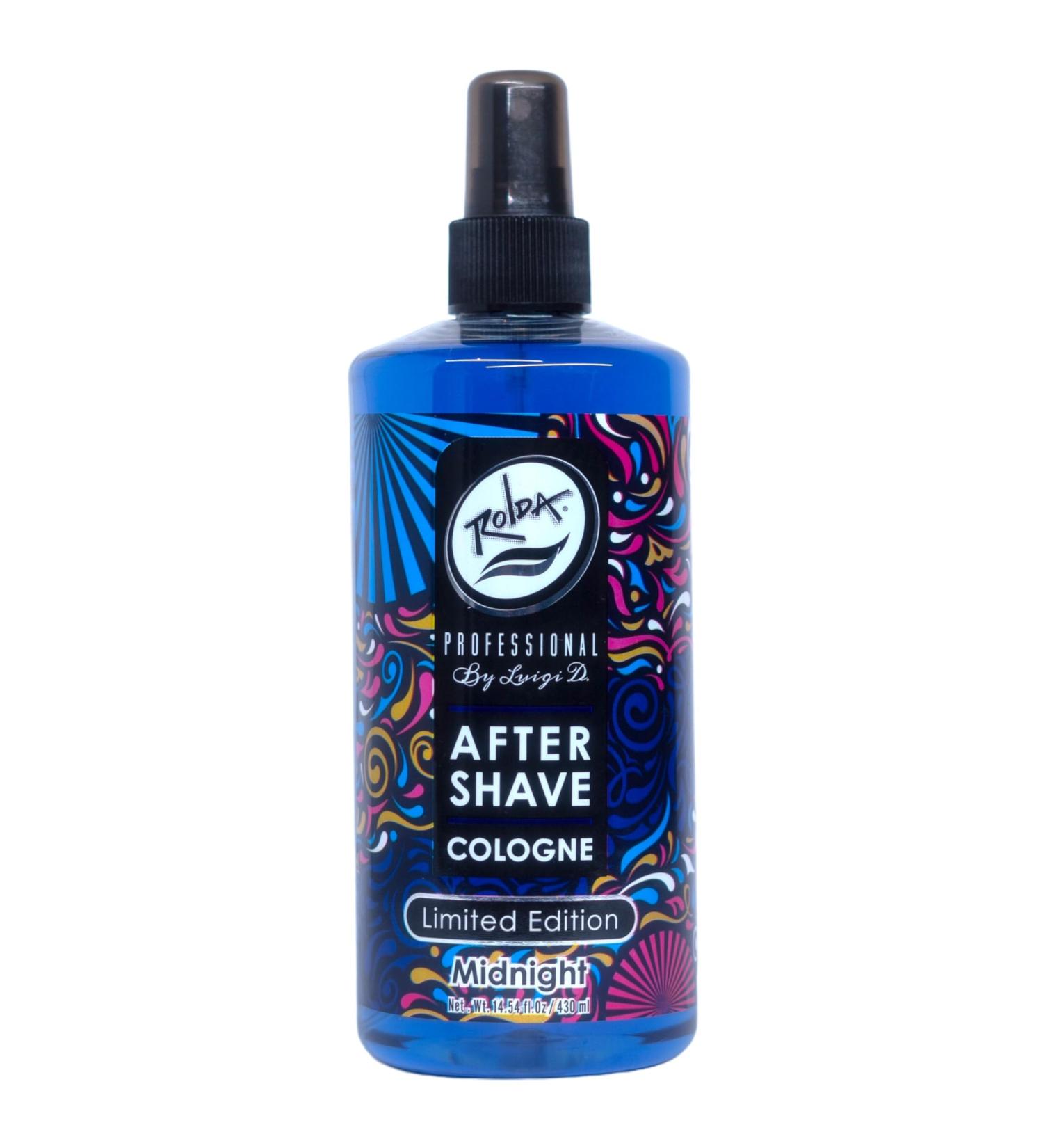 Rolda Midnight After Shave Tonic Cologne For Men - Post Shave Tonic Spray Calms Irritation Helps Heal & Clean Shaved Areas Masculine Fragrance (14.54oz | 430ml) - Buy Online on GoSupps.com