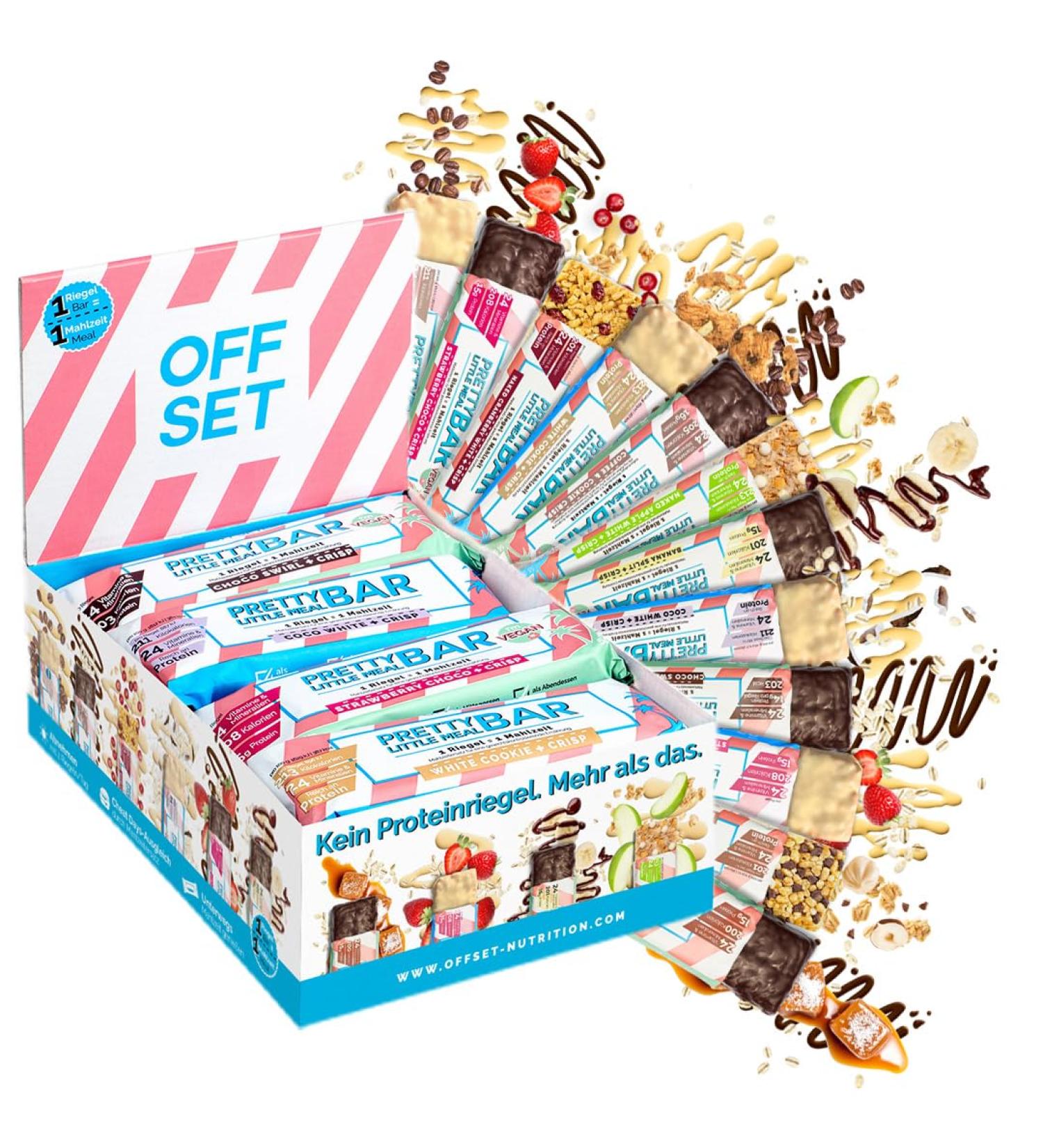 Pretty Little Meal Bar Trial Box - 12 Delicious Protein Bars 205 Calories Each | Offset Nutrition - Buy Online on GoSupps.com