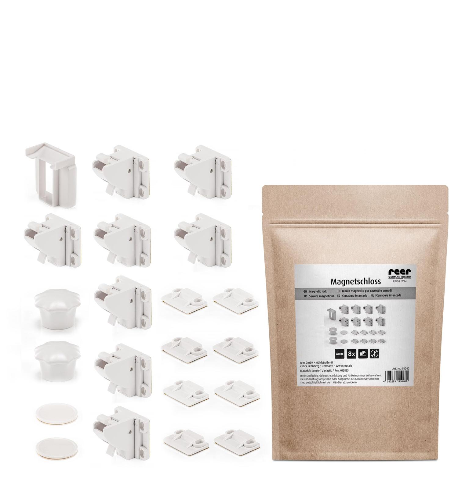 Magnetic Lock Set (8 Pieces) - Child Safety Cabinet & Drawer Locks | Secure Your Home for Babies & Kids | Easy Adhesive Installation - Buy Online on GoSupps.com