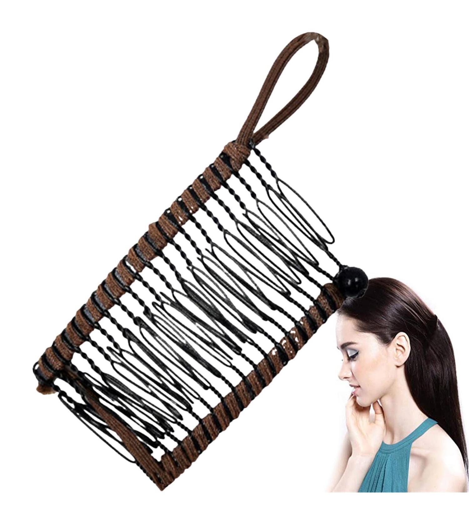 Large Size Stretch Banana Clips Banana Clip Comb Stretchy Banana Comb Hair Clips Clincher Combs Vintage Banana Hair Clips Holder Clip for Fixing Hair Banana Combs for Women With Thick Curly Hair Dark Coffee - Buy Online on GoSupps.com