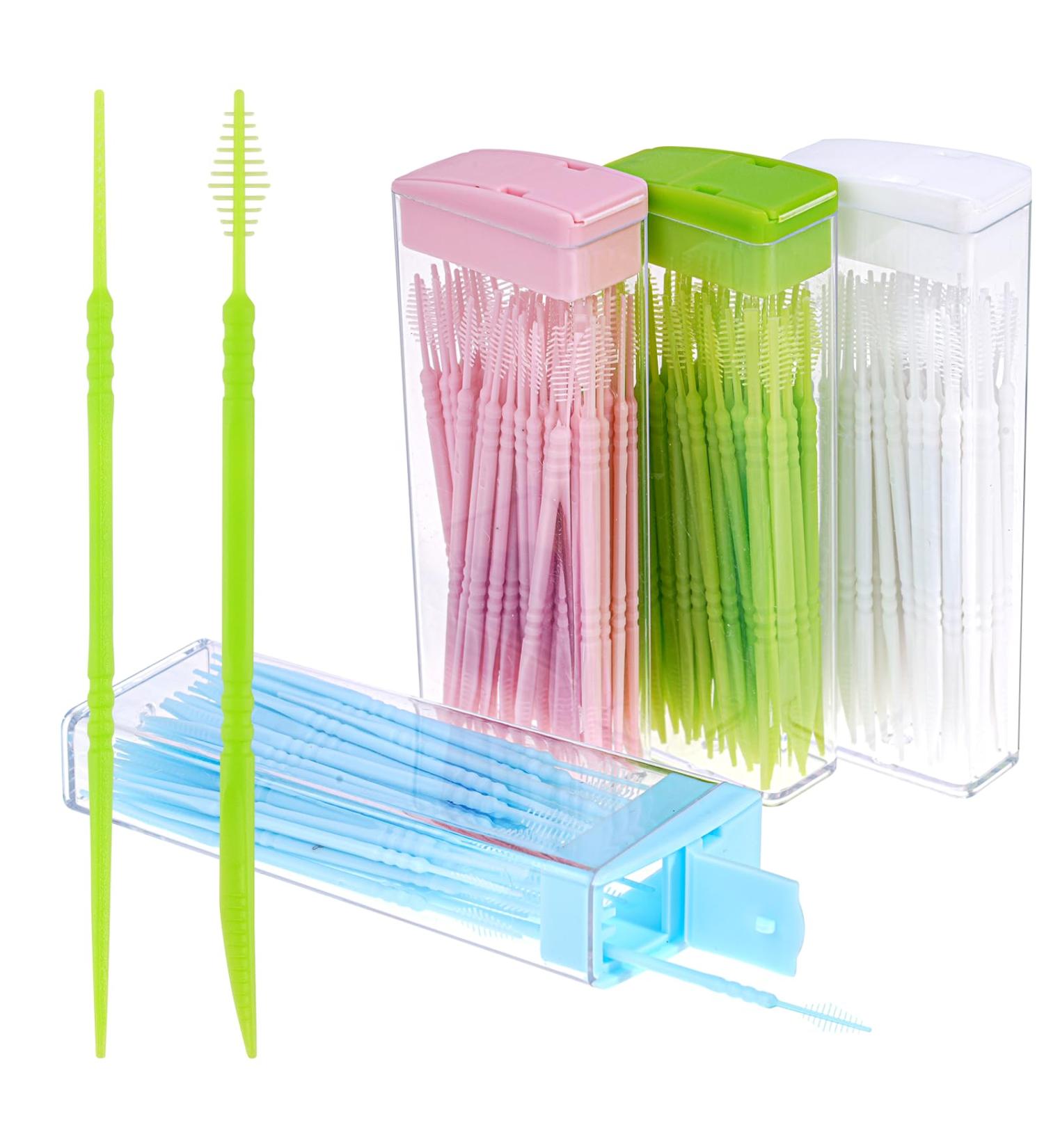 200-Piece Interdental Brushes Set - Double Head Tooth Cleaning Brushes for Narrow Gaps - Colorful Options Available - Buy Online on GoSupps.com