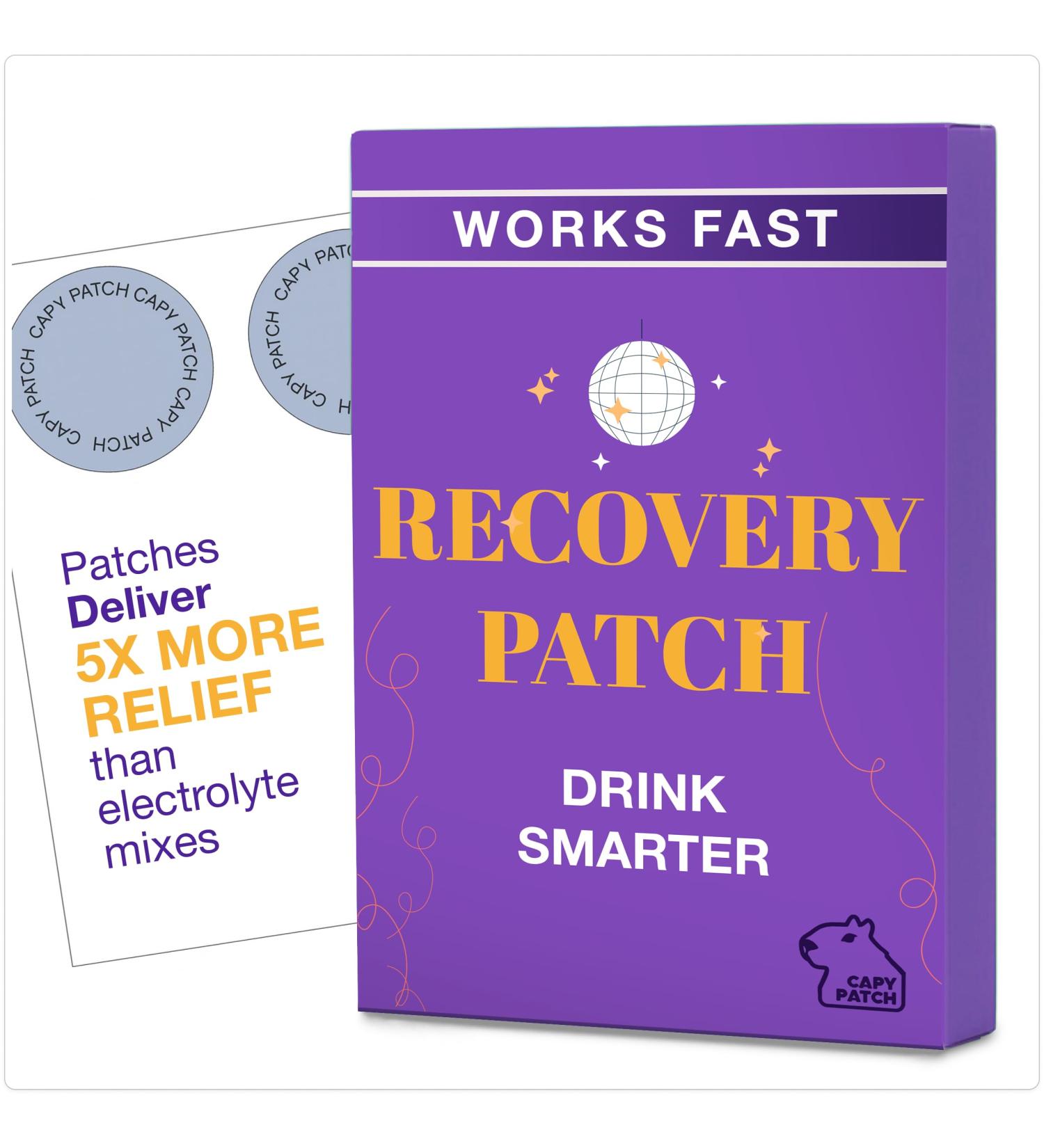 Party Recovery Patch (30-Pack) by Capy | Quick Recovery from Parties and Nights Out + Skin-Friendly & Waterproof | Wake Up Feeling Great 100% Natural - B12 Vitamin C & Green Tea - Buy Online on GoSupps.com