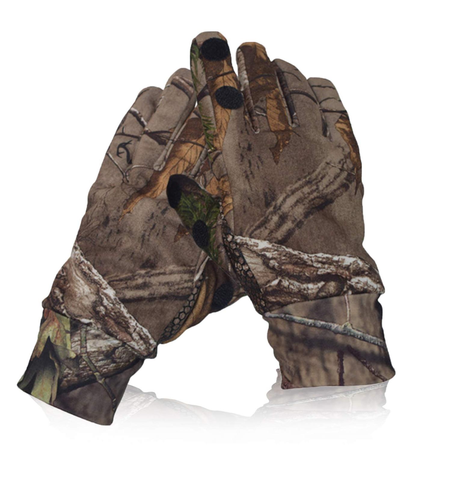 Camo Hunting Gloves - Lightweight Pro Anti-Slip Shooting Gloves for Outdoor Hunting and Archery - Camouflage Gear for Turkey, Deer Hunting, Fishing, and Airsoft - Buy Online on GoSupps.com