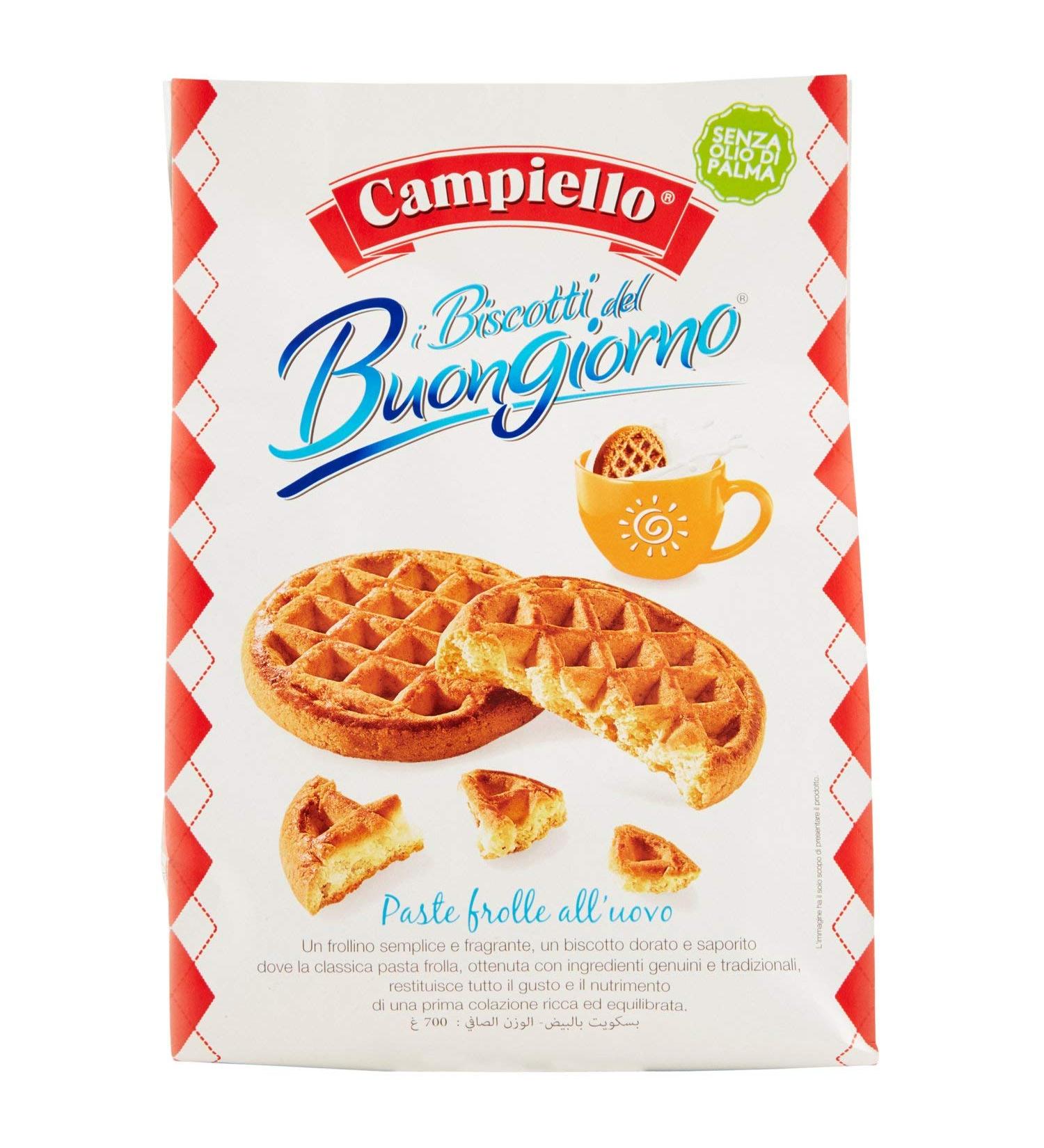 Campiello Campiello Good Morning Biscuits Short Egg Biscuits Set of 3 700 g 100% Italian Cookies