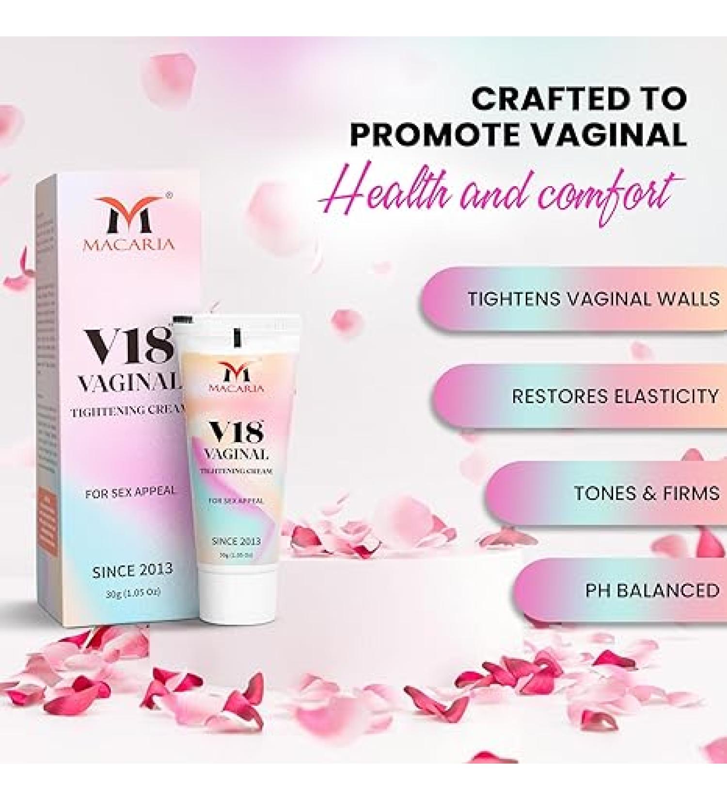 MACARIA V18 Vaginal Tightening Cream - Enhance Sex Appeal | 1.05 Oz - Buy Online on GoSupps.com
