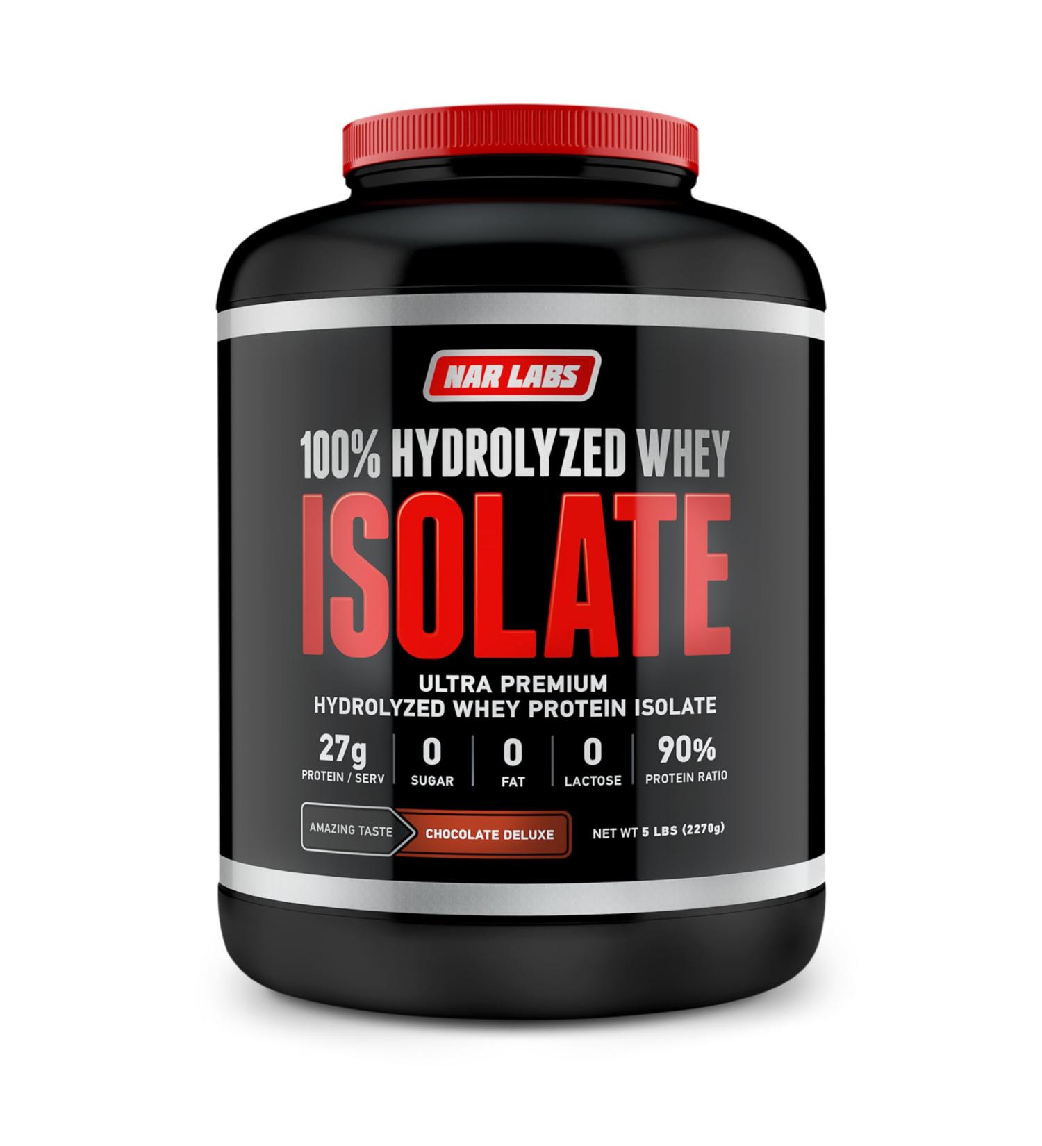 NAR LABS Hydrolyzed Whey Protein Isolate 5lbs (Chocolate Deluxe) - Buy Online on GoSupps.com