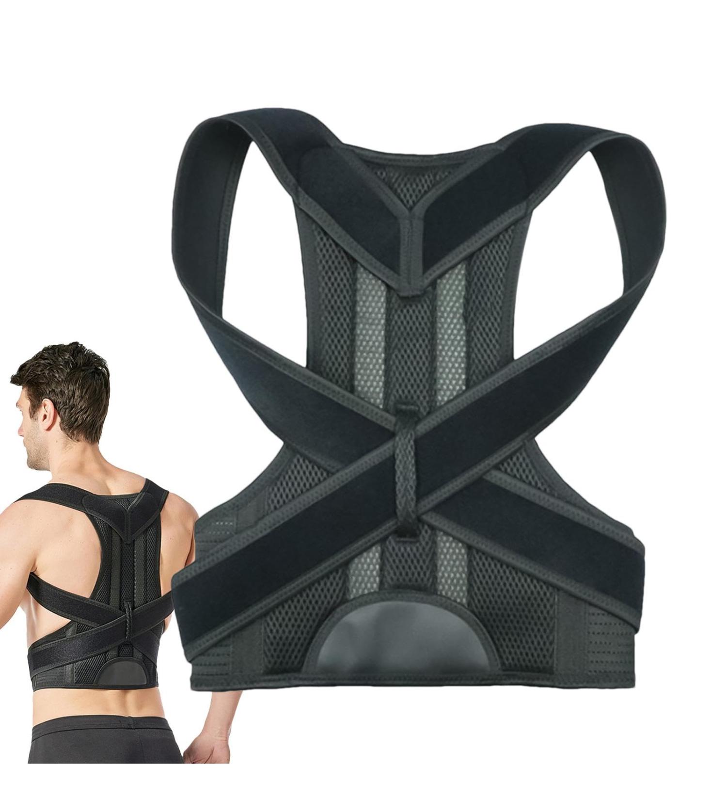 Back Posture Corrector Adjustable Shoulder Brace Upper Back Support Belt | Back Support Straightener Posture Support Brace Breathable Training Belts for Wom - Buy Online on GoSupps.com