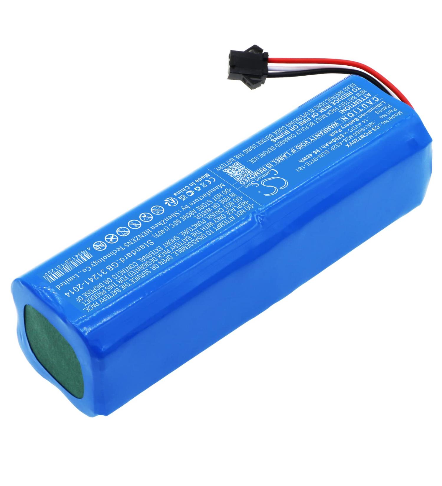 Replacement Battery for UONI S1 V980 Max V980 Plus & Pro - 6700mAh 14.4V - International Shipping Available - Buy Online on GoSupps.com