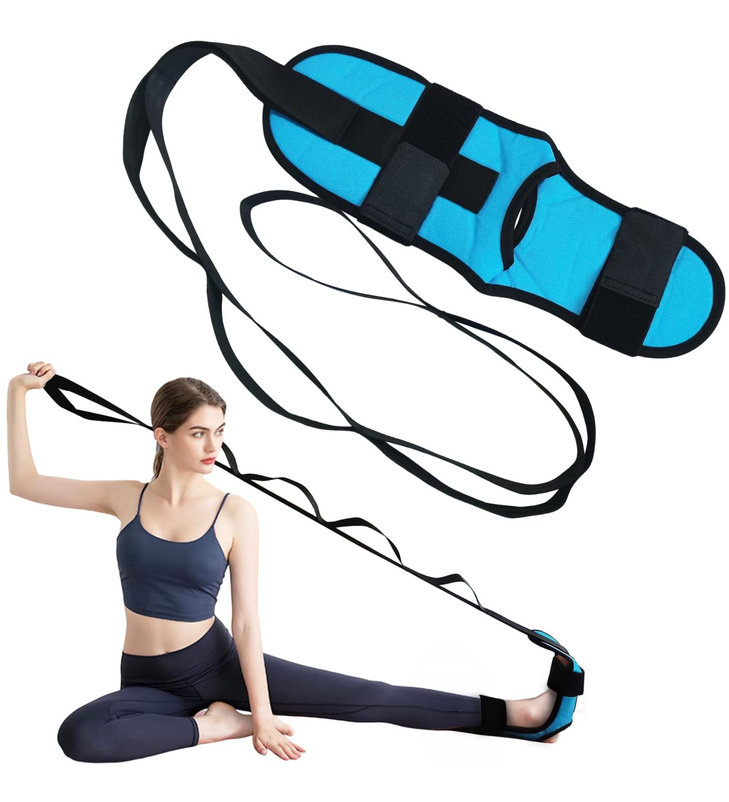 EXCYINSI Fascia Stretcher & Plantar Fasciitis Relief - Adjustable Calf & Foot Stretcher for Achilles, Hamstring & Heel Spurs | Yoga Strap for Dance & Gymnastics - Buy Online on GoSupps.com