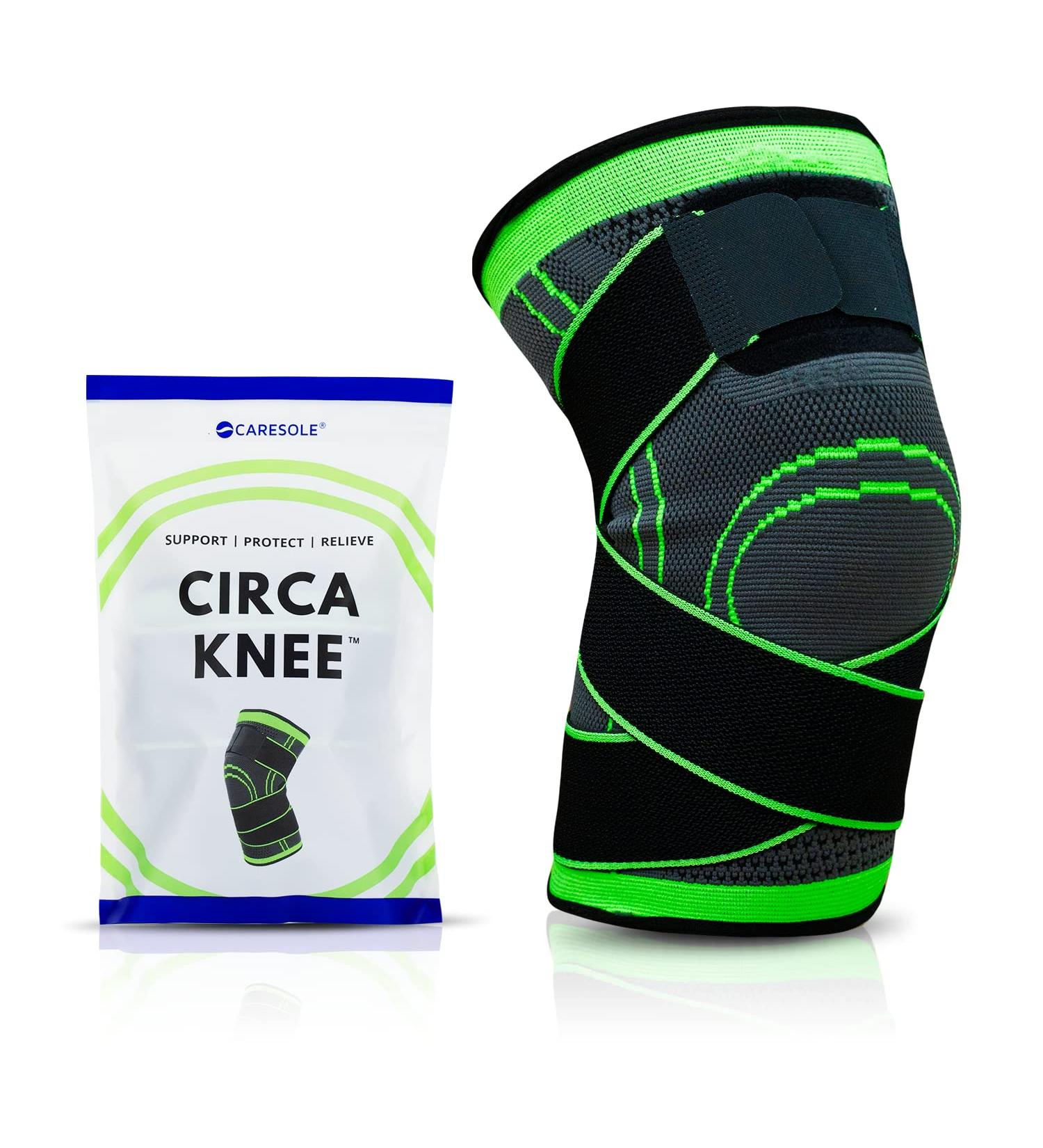 CARESOLE Circa Medium Compression Knee Sleeve for Men and Women | Support Braces for Knee Pain | Lightweight for Running, Weightlifting & Sports | Medium Single - Buy Online on GoSupps.com