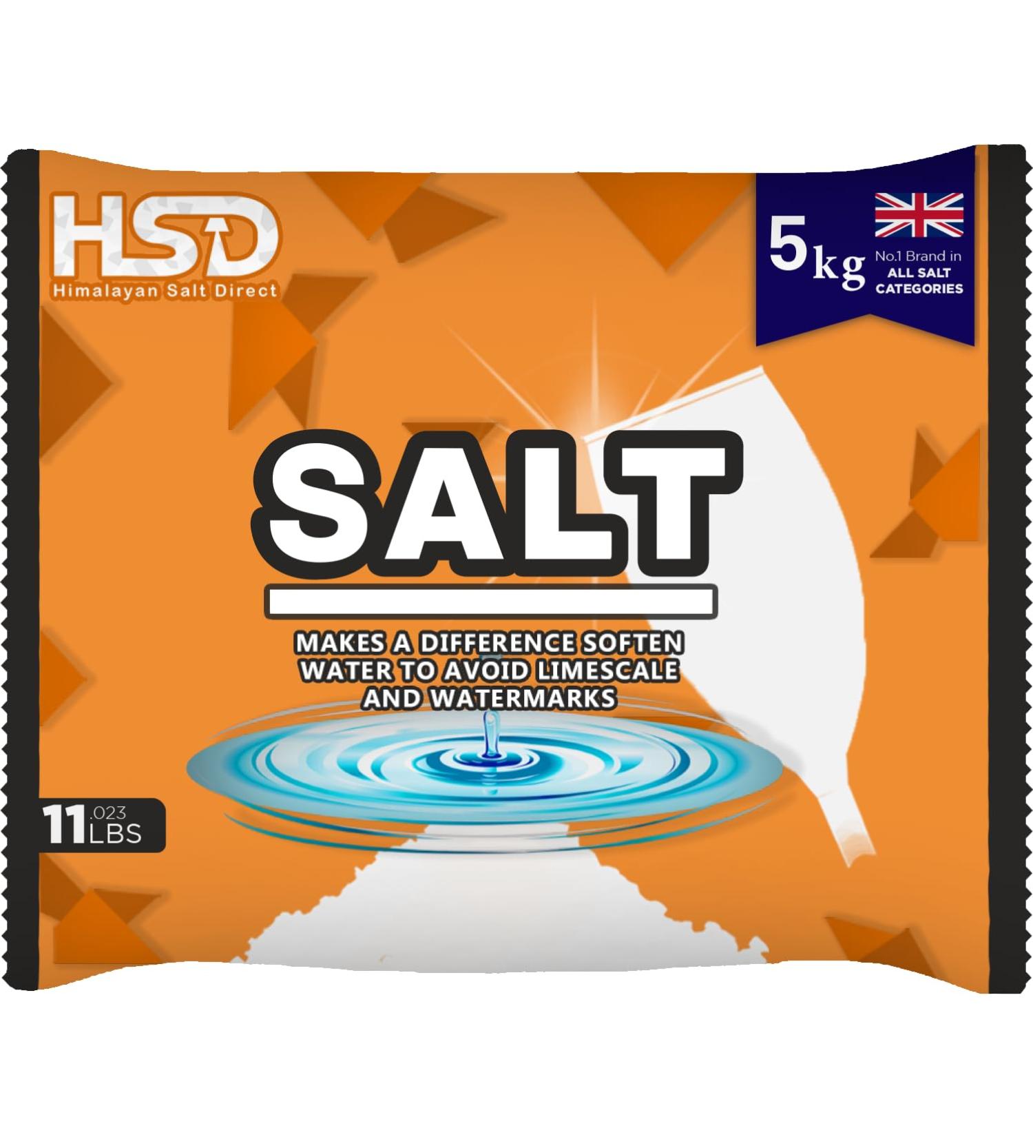 dishwasher salt 5kg powerful crystal limescale remover on your glassware and water softener life & improving its performance 99% purity (1 pack) - Buy Online on GoSupps.com